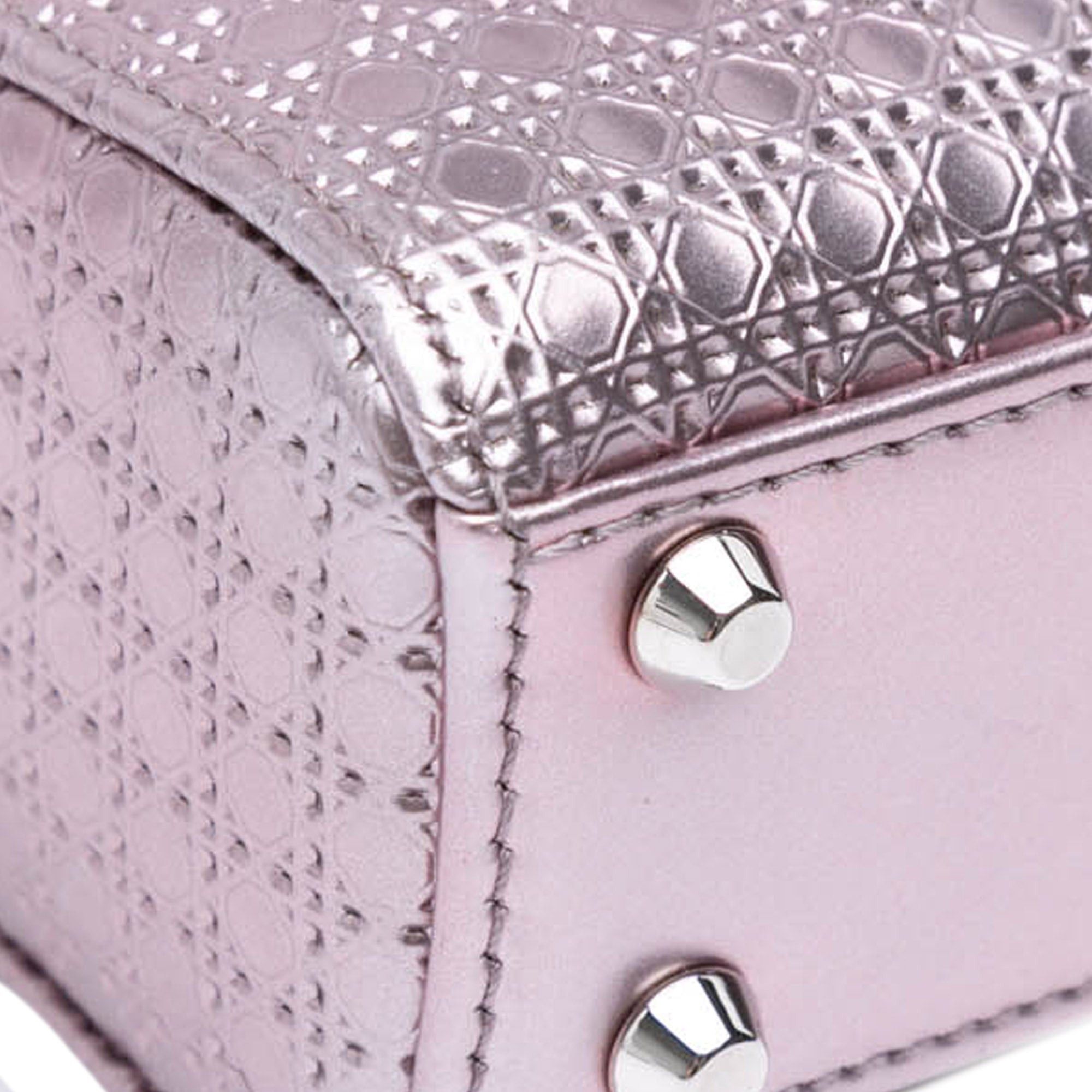 Dior Dior Micro Patent Microcannage Lady Dior Purple Size ONE SIZE - 8 Thumbnail