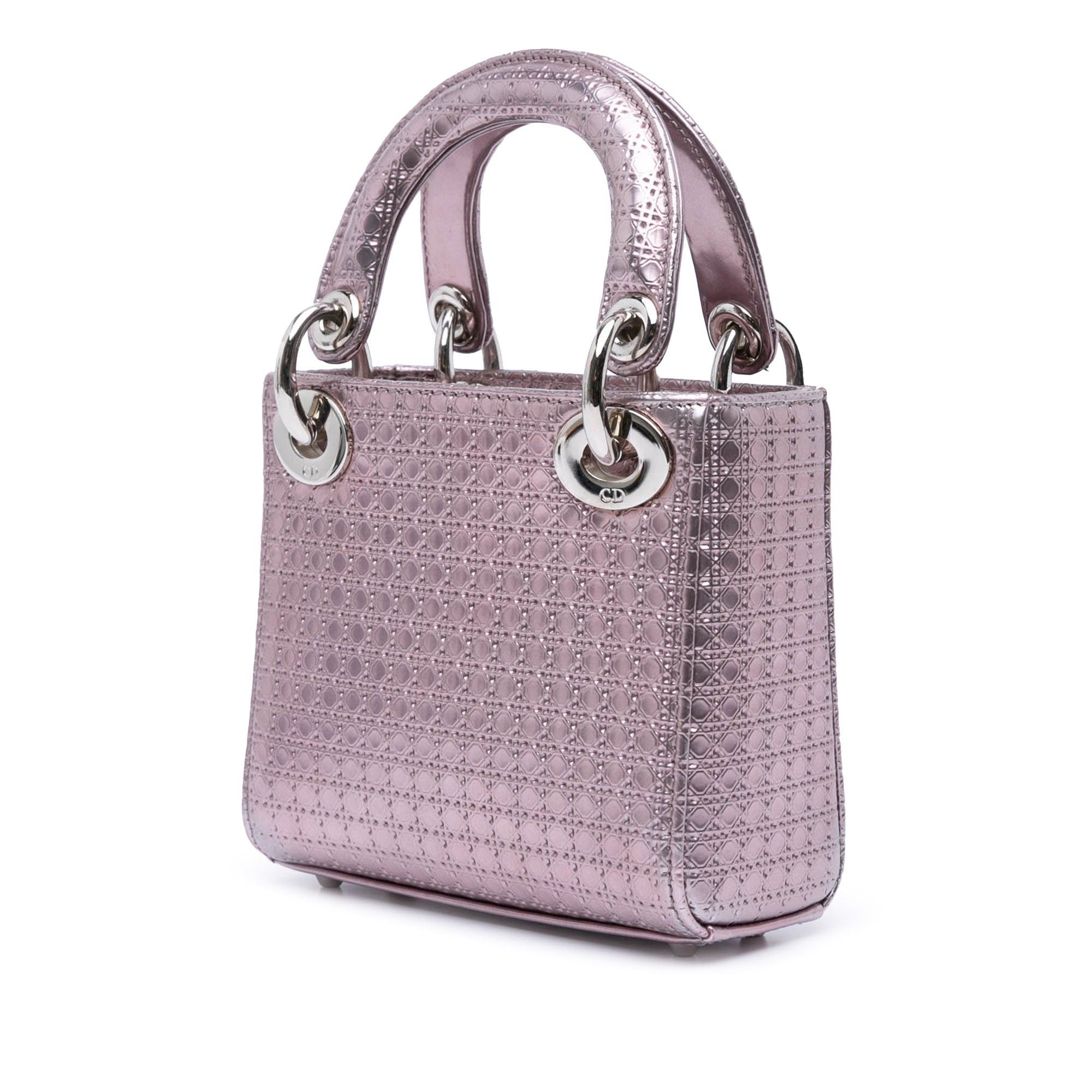Dior Dior Micro Patent Microcannage Lady Dior Purple Size ONE SIZE - 2 Thumbnail