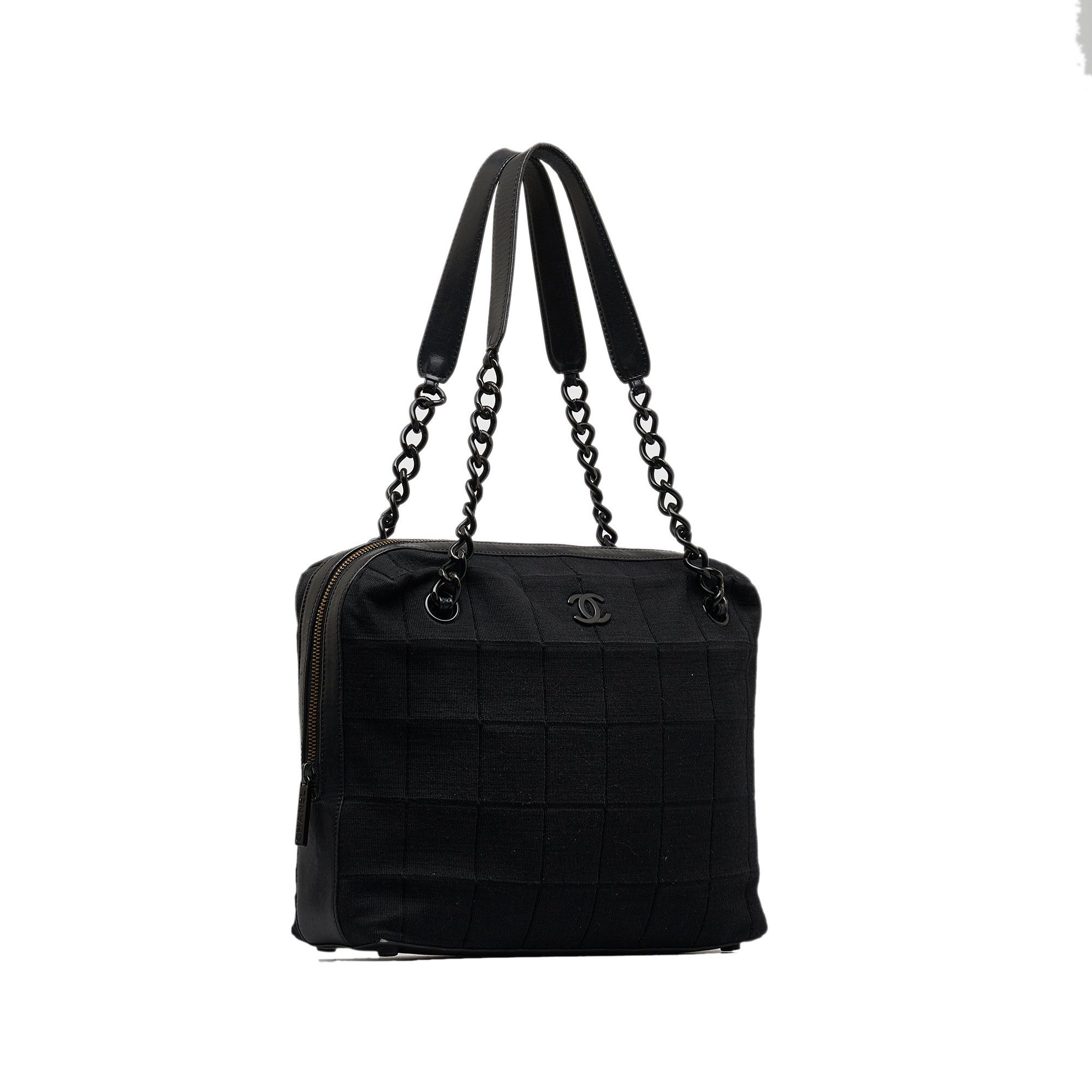 Chanel Chanel Cotton Choco Bar Shoulder Bag Black Size ONE SIZE - 2 Thumbnail