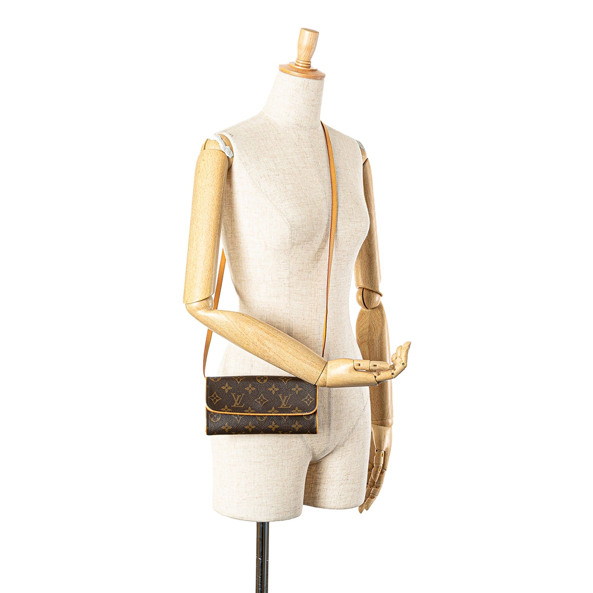 Louis Vuitton Louis Vuitton Monogram Pochette Twin PM Brown Size ONE SIZE - 11 Thumbnail
