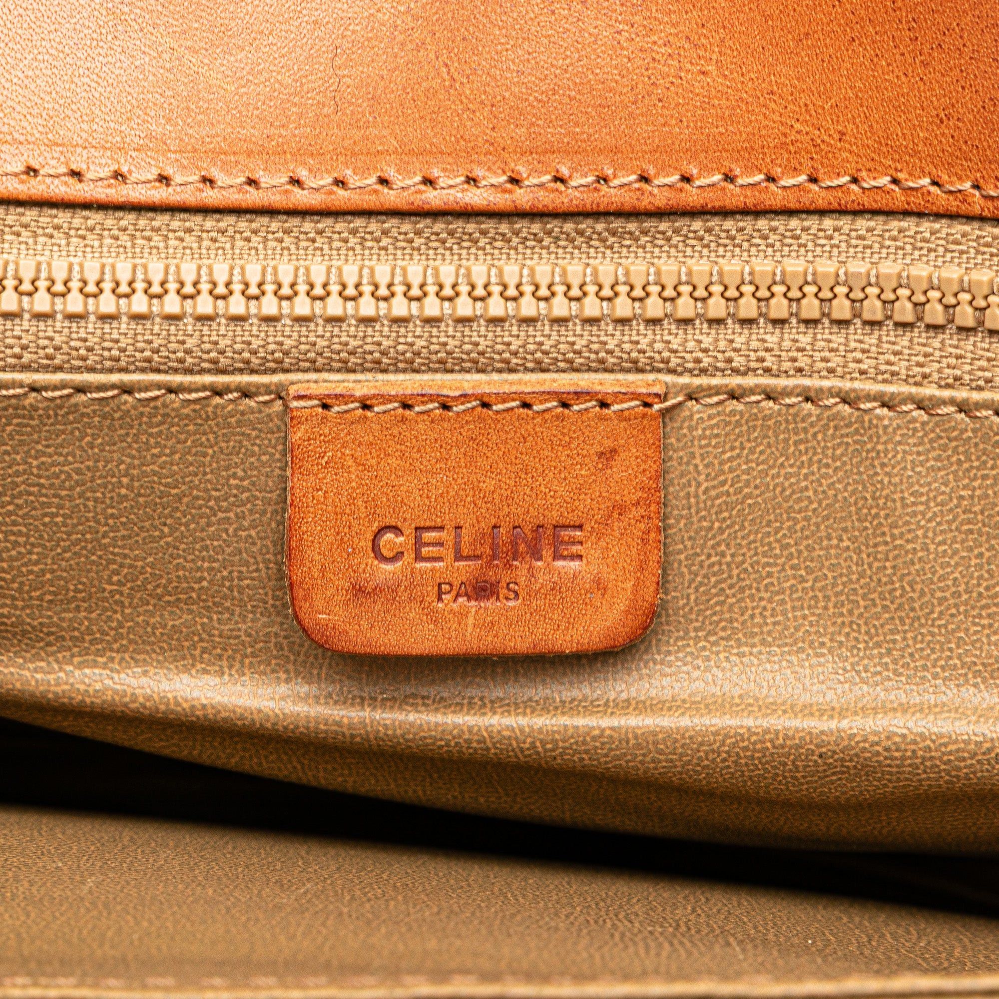 Celine Celine Macadam Coated Canvas Crossbody Brown Size ONE SIZE - 5 Thumbnail