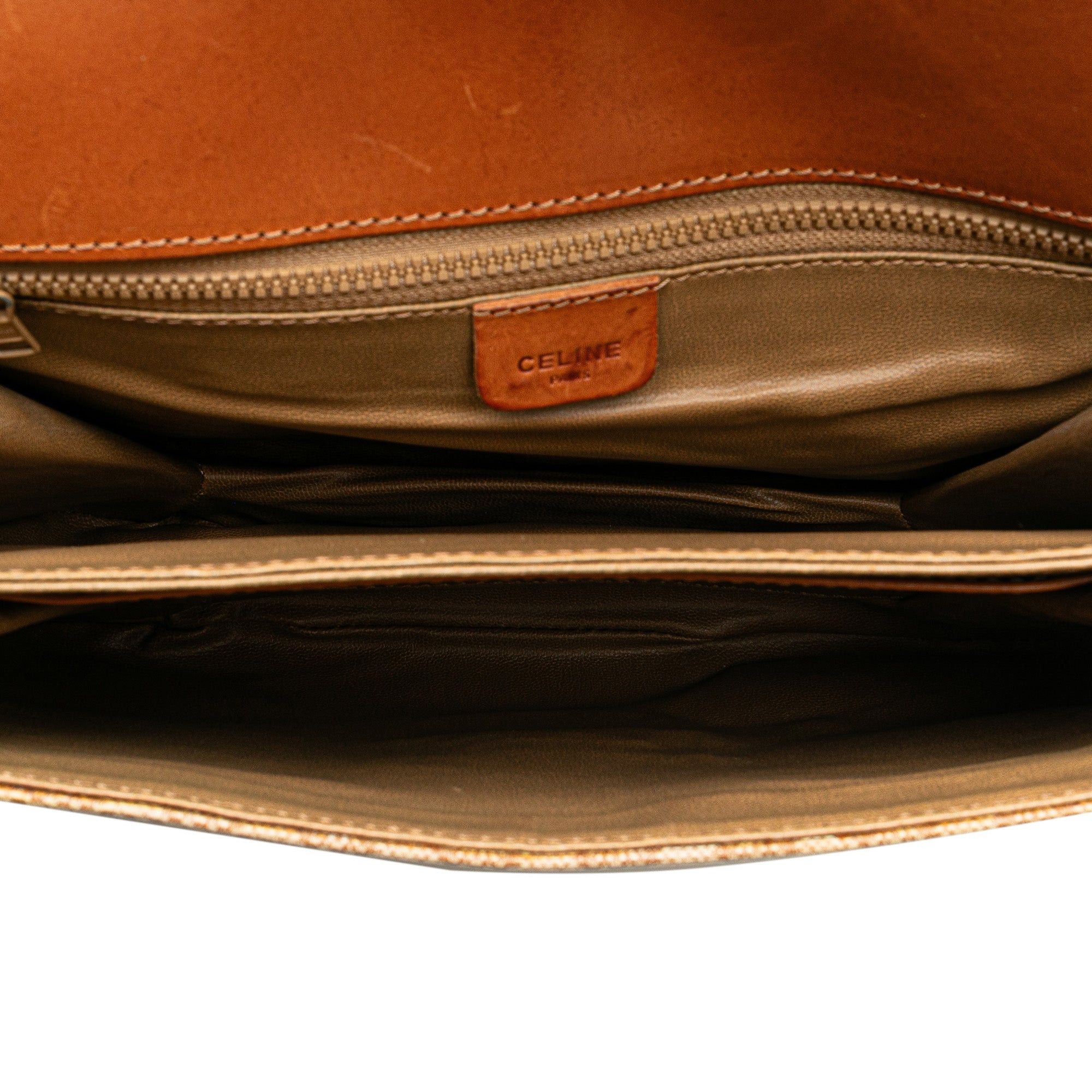 Celine Celine Macadam Coated Canvas Crossbody Brown Size ONE SIZE - 4 Thumbnail