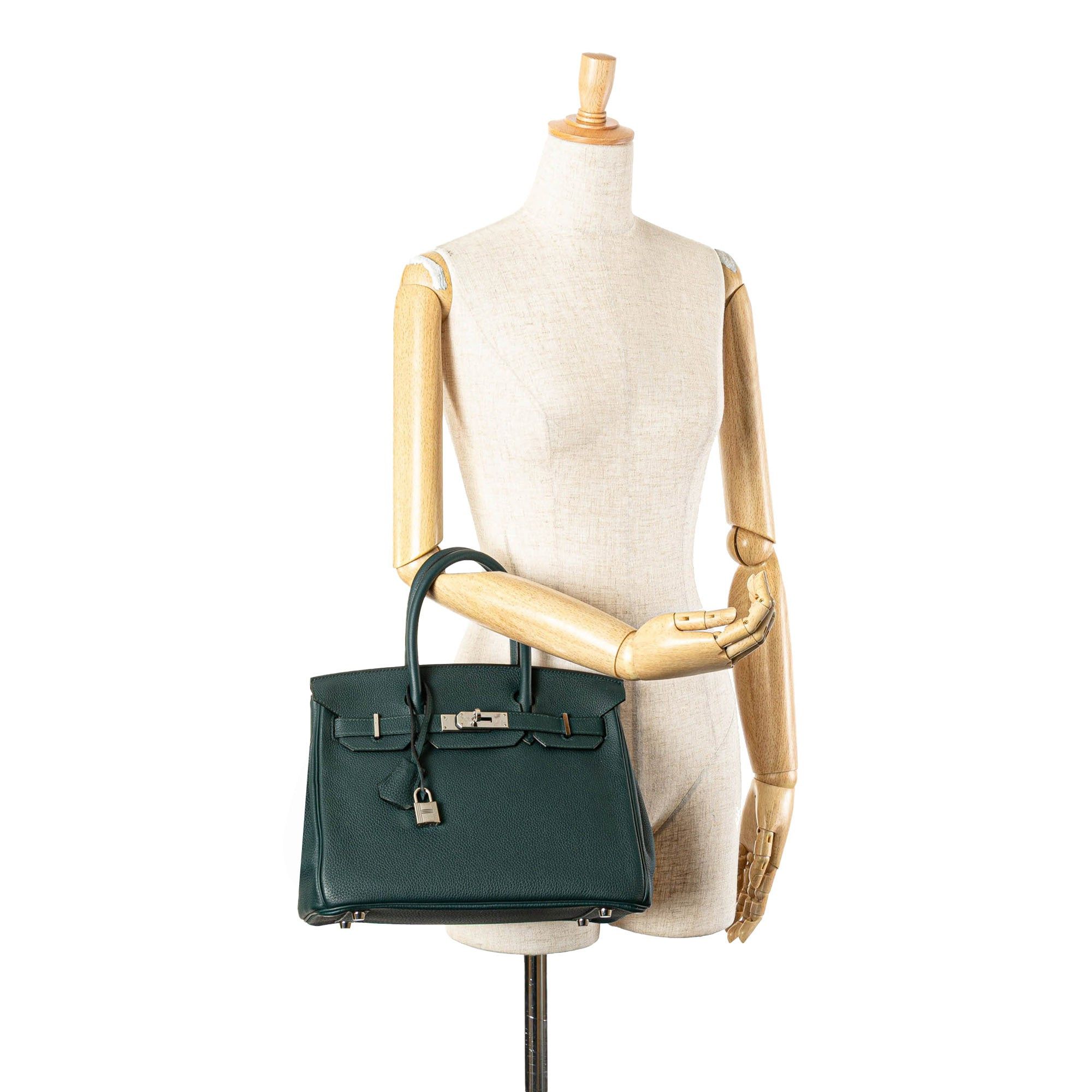 Hermes Hermès Togo Birkin Retourne 30 Green Size ONE SIZE - 12 Thumbnail