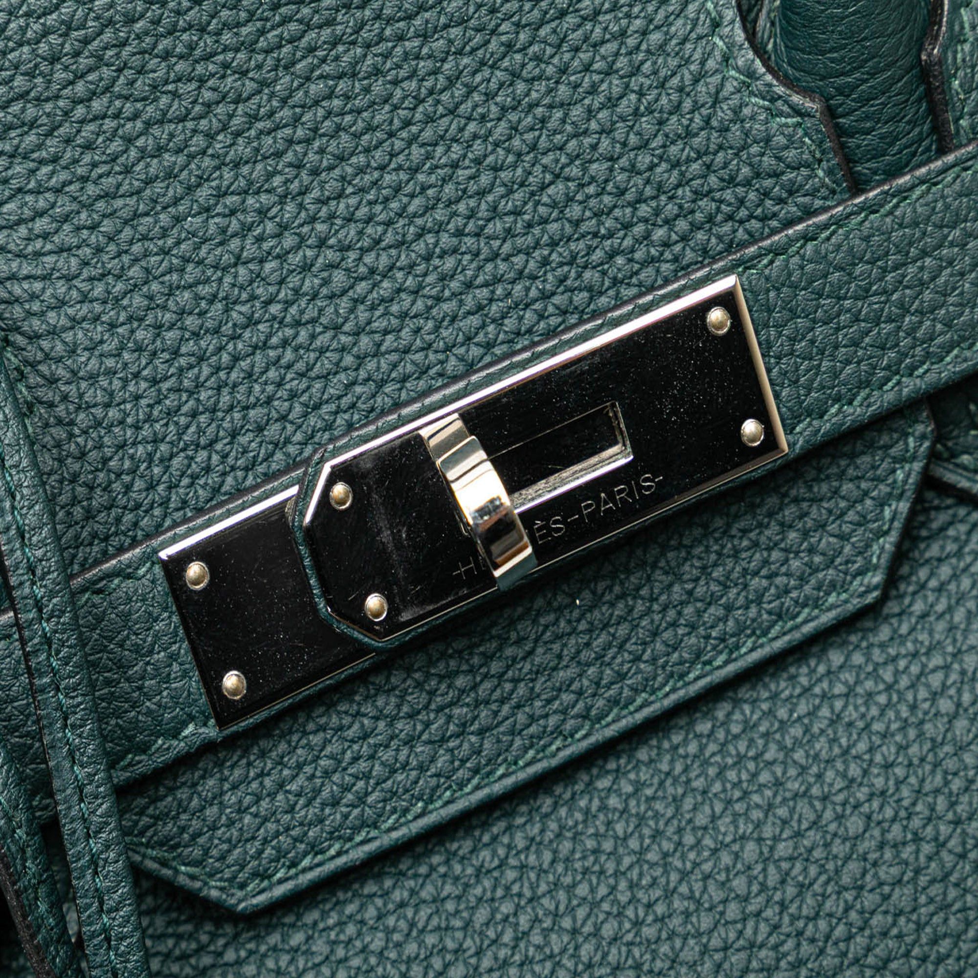 Hermes Hermès Togo Birkin Retourne 30 Green Size ONE SIZE - 7 Thumbnail