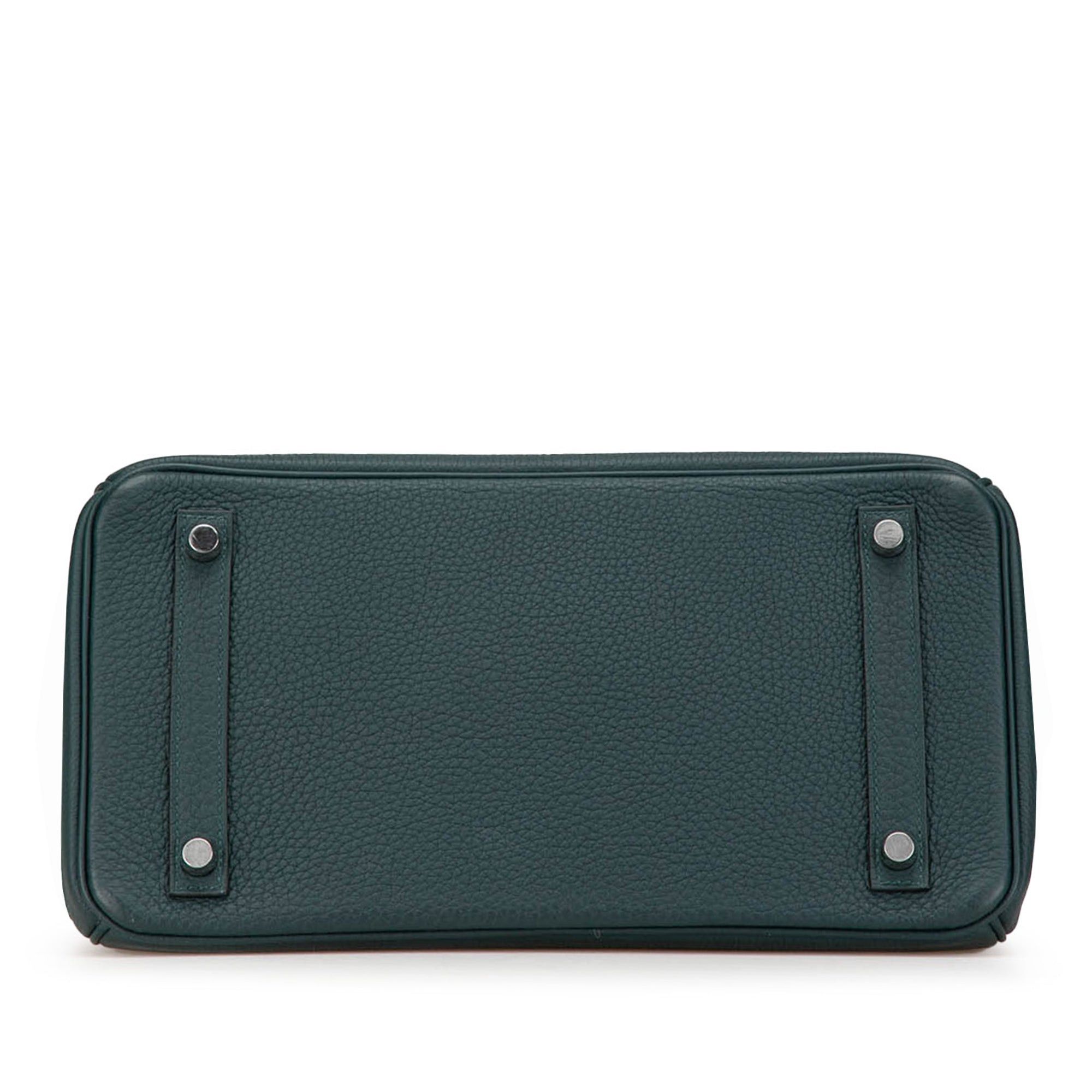 Hermes Hermès Togo Birkin Retourne 30 Green Size ONE SIZE - 3 Thumbnail