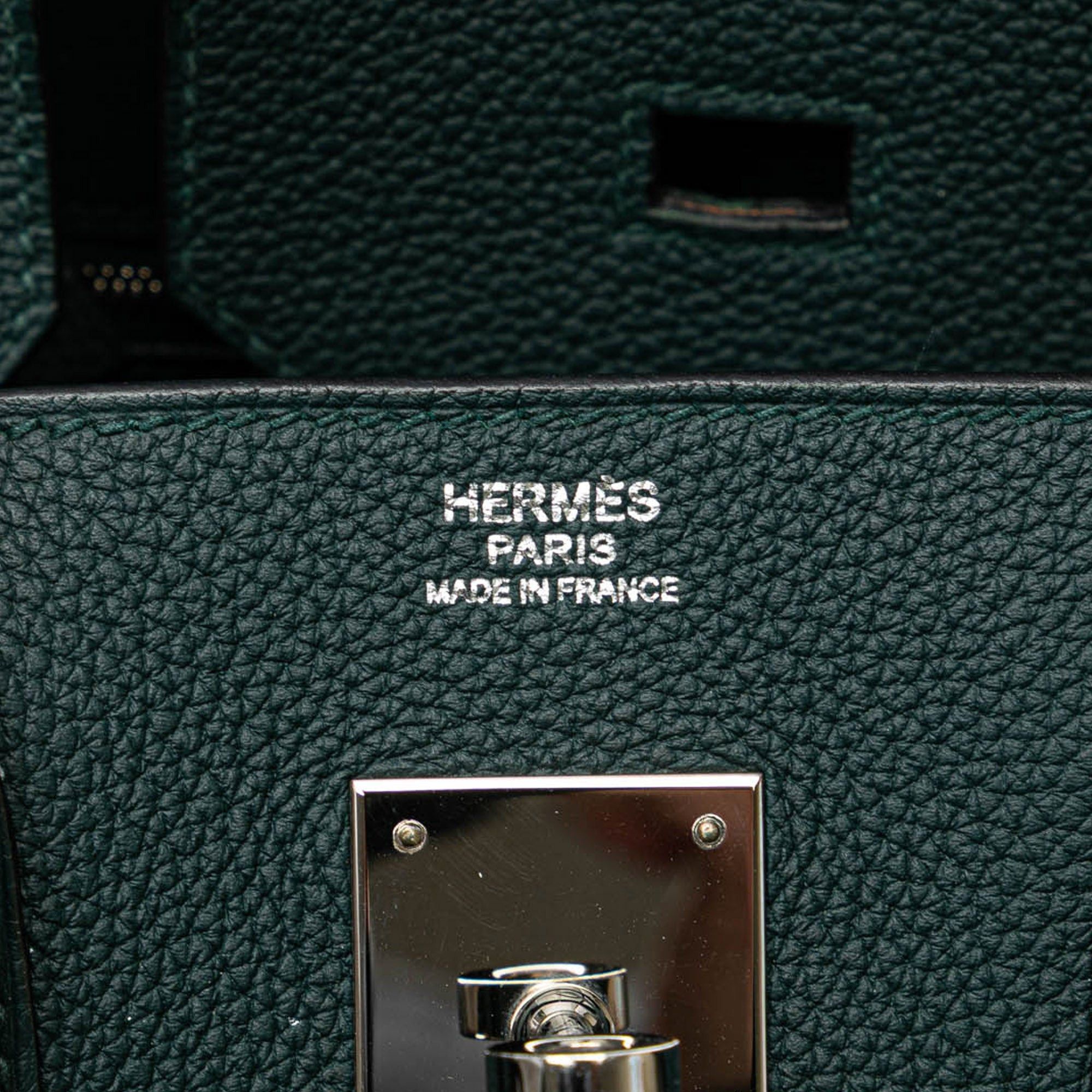 Hermes Hermès Togo Birkin Retourne 30 Green Size ONE SIZE - 5 Thumbnail