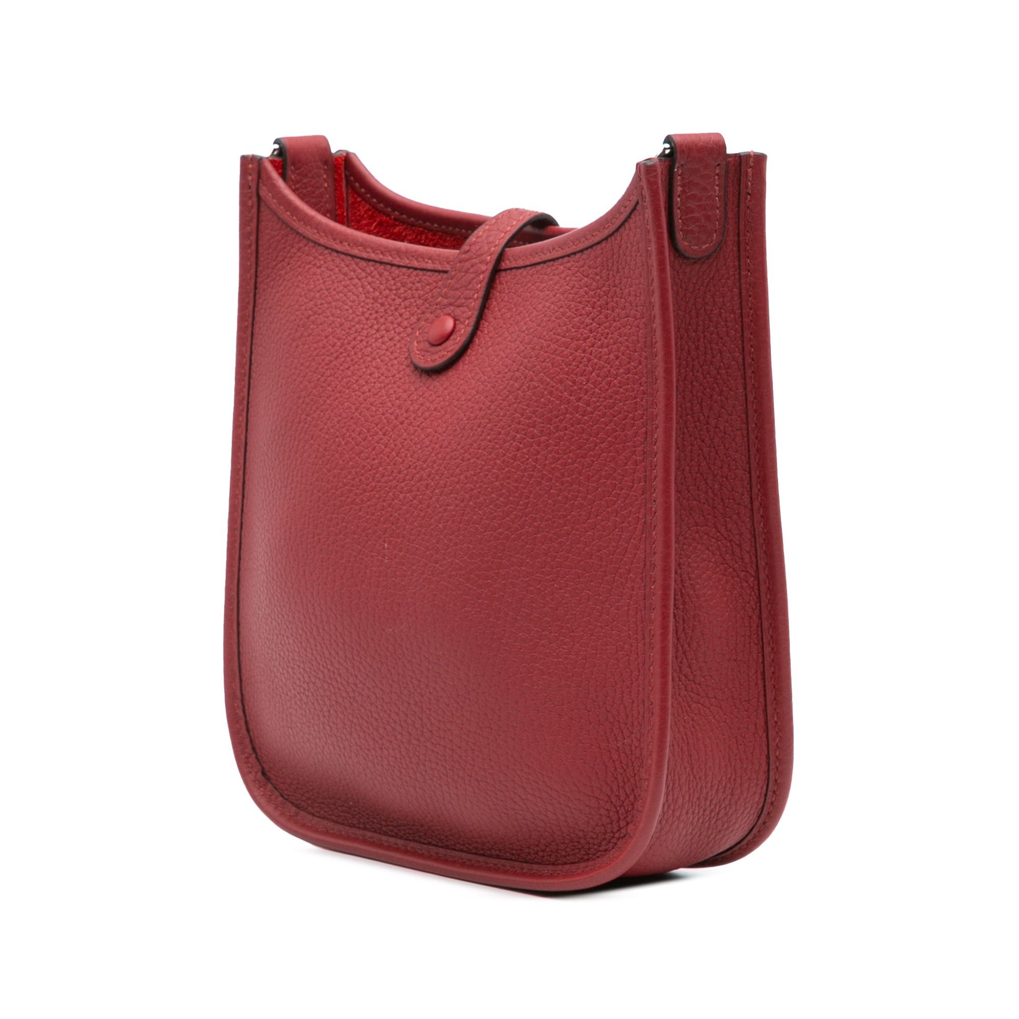 Hermes Hermès Clemence Evelyne I TPM Red Size ONE SIZE - 2 Thumbnail