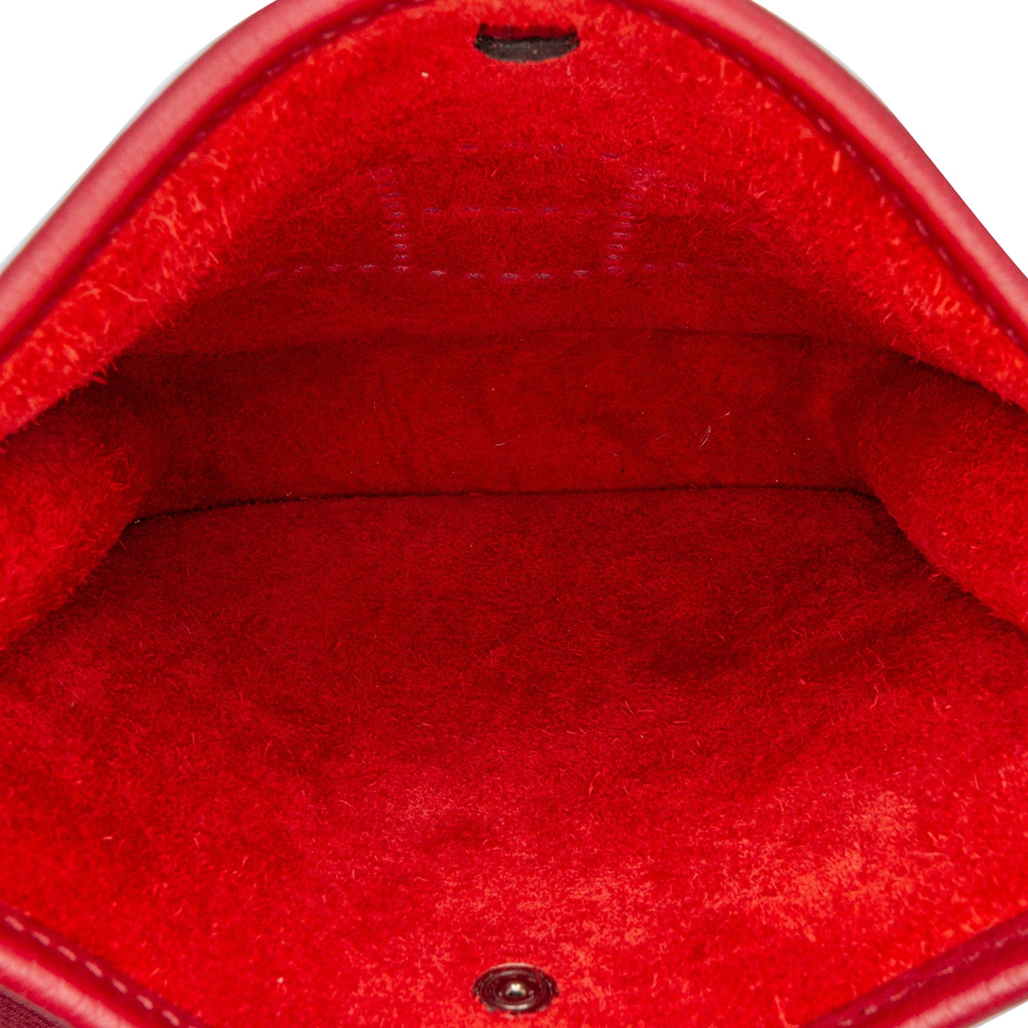 Hermes Hermès Clemence Evelyne I TPM Red Size ONE SIZE - 4 Thumbnail