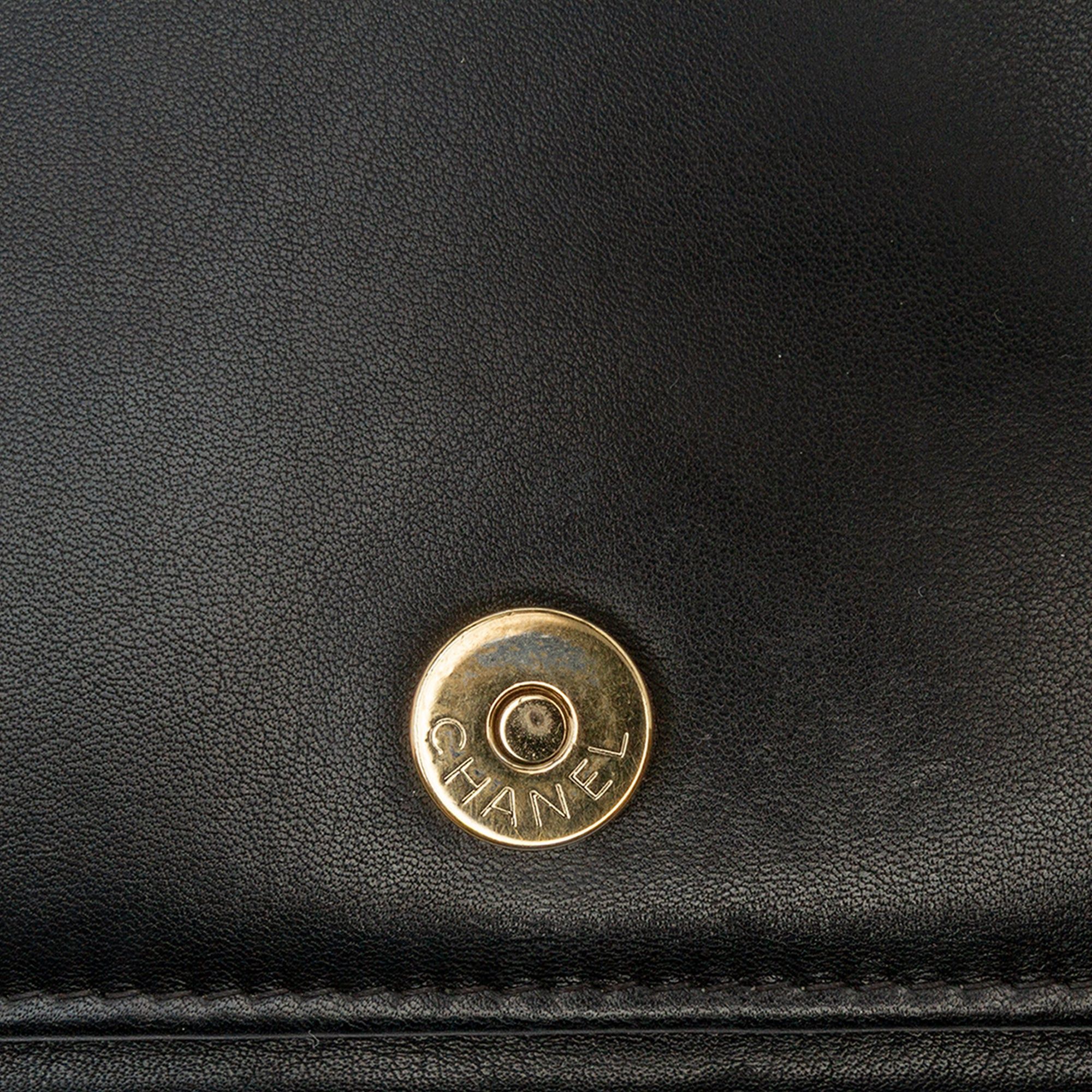 Chanel Chanel Lambskin Boy Wallet On Chain Black Size ONE SIZE - 7 Thumbnail