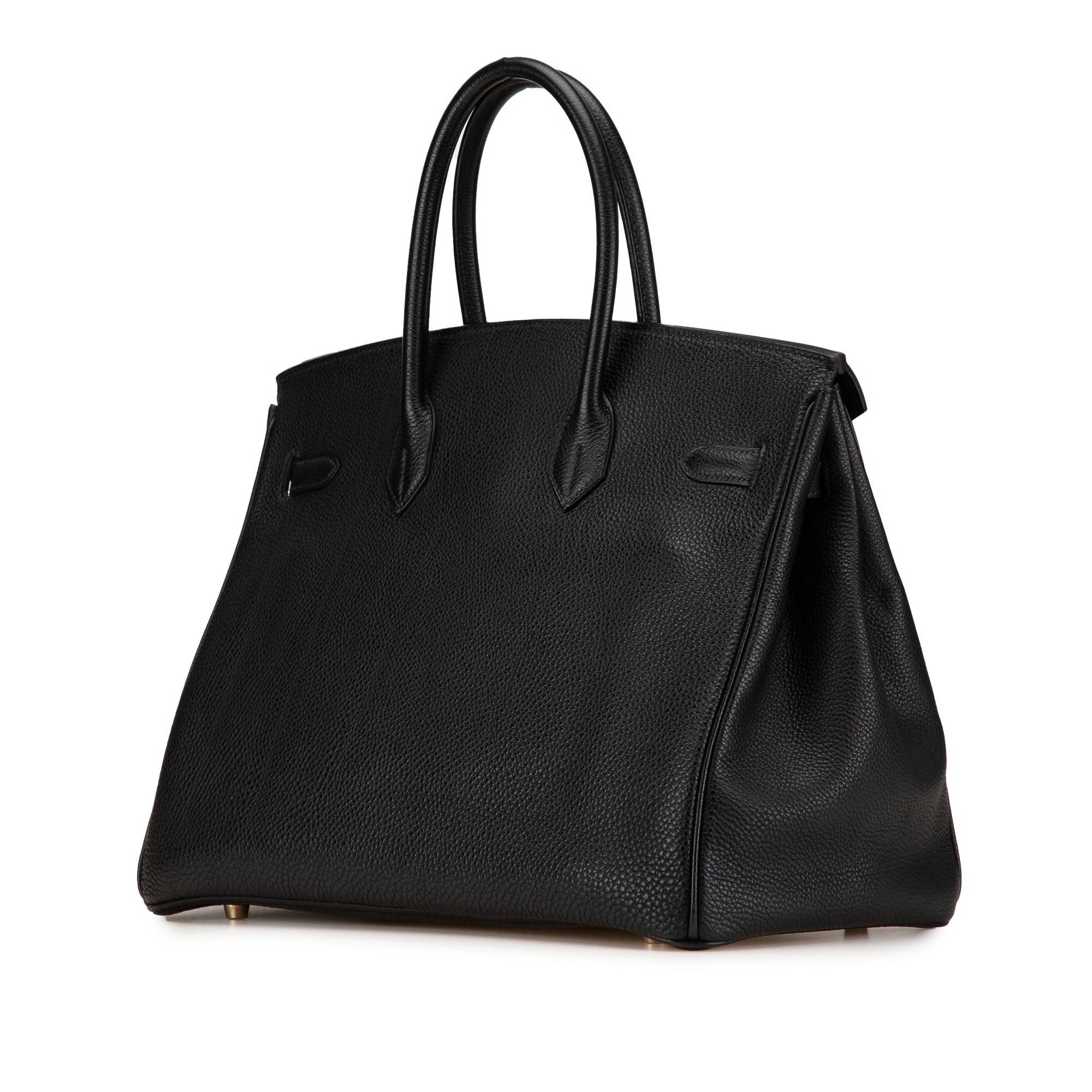 Hermes Hermès Togo Birkin Retourne 35 Black Size ONE SIZE - 2 Thumbnail