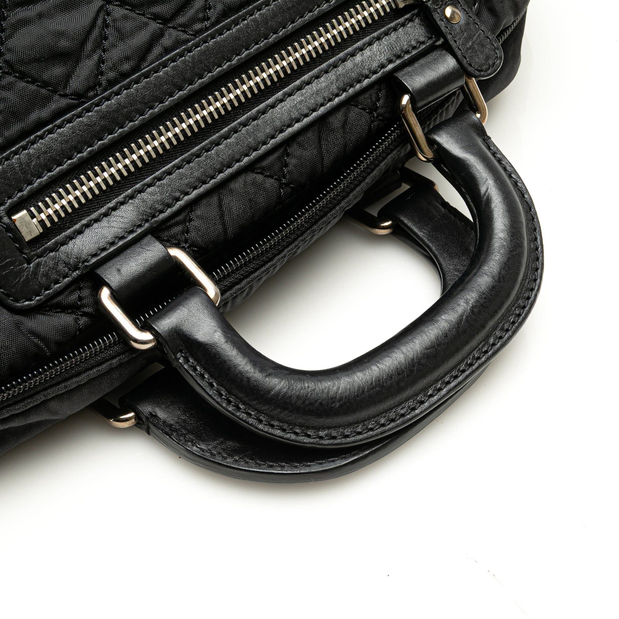 Chanel Chanel Paris New York Quilted Nylon Duffle Handbag Black Size ONE SIZE - 12 Thumbnail
