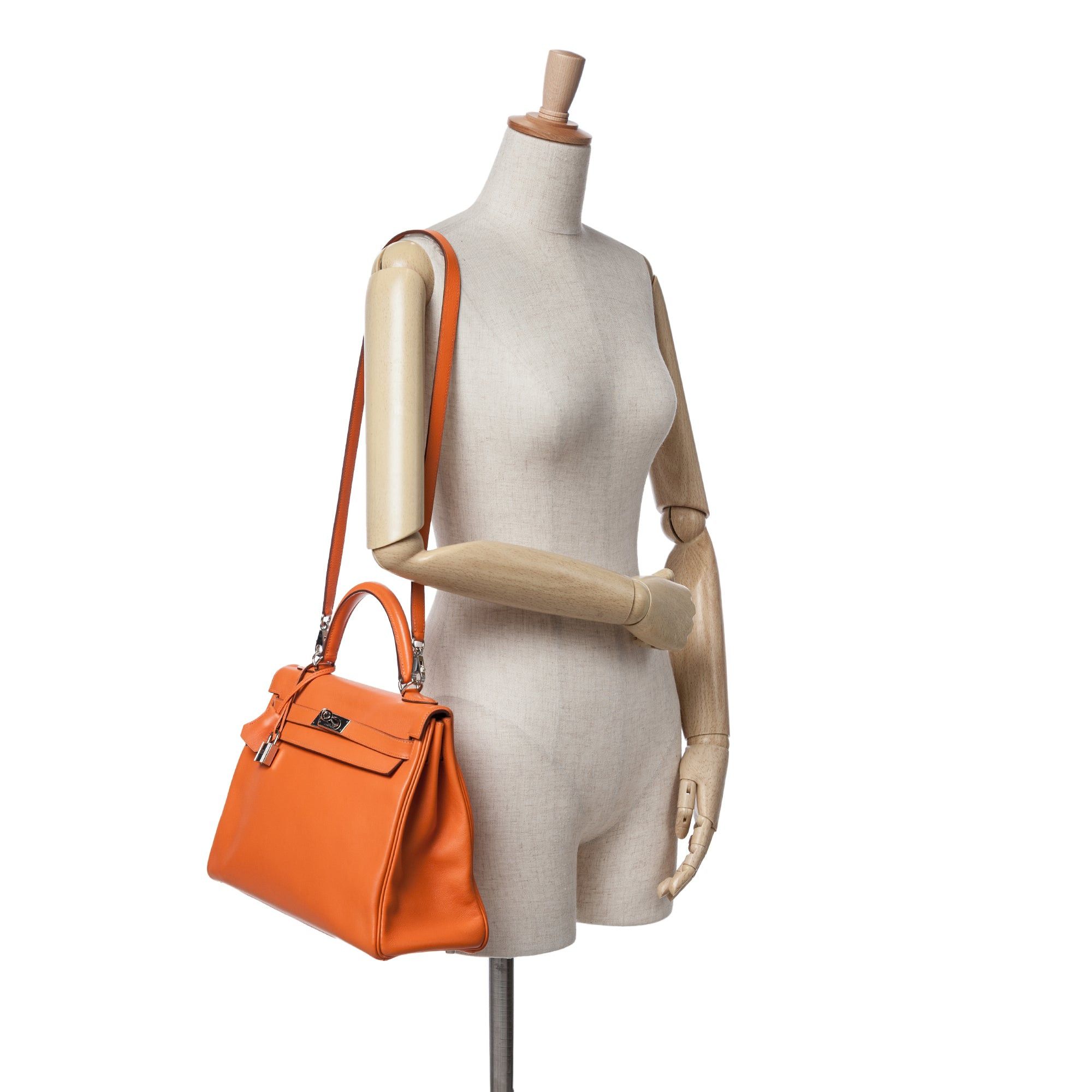 Hermes Hermès Swift Kelly II Retourne 32 Orange Size ONE SIZE - 10 Thumbnail