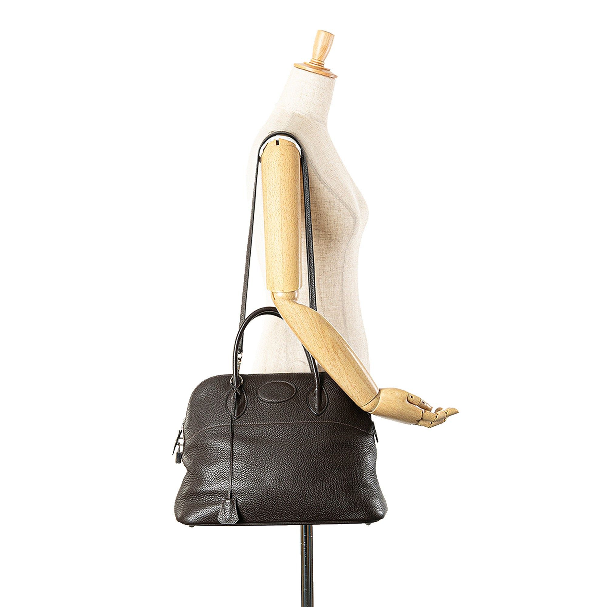 Hermes Hermès Clemence Bolide 35 Brown Size ONE SIZE - 13 Thumbnail