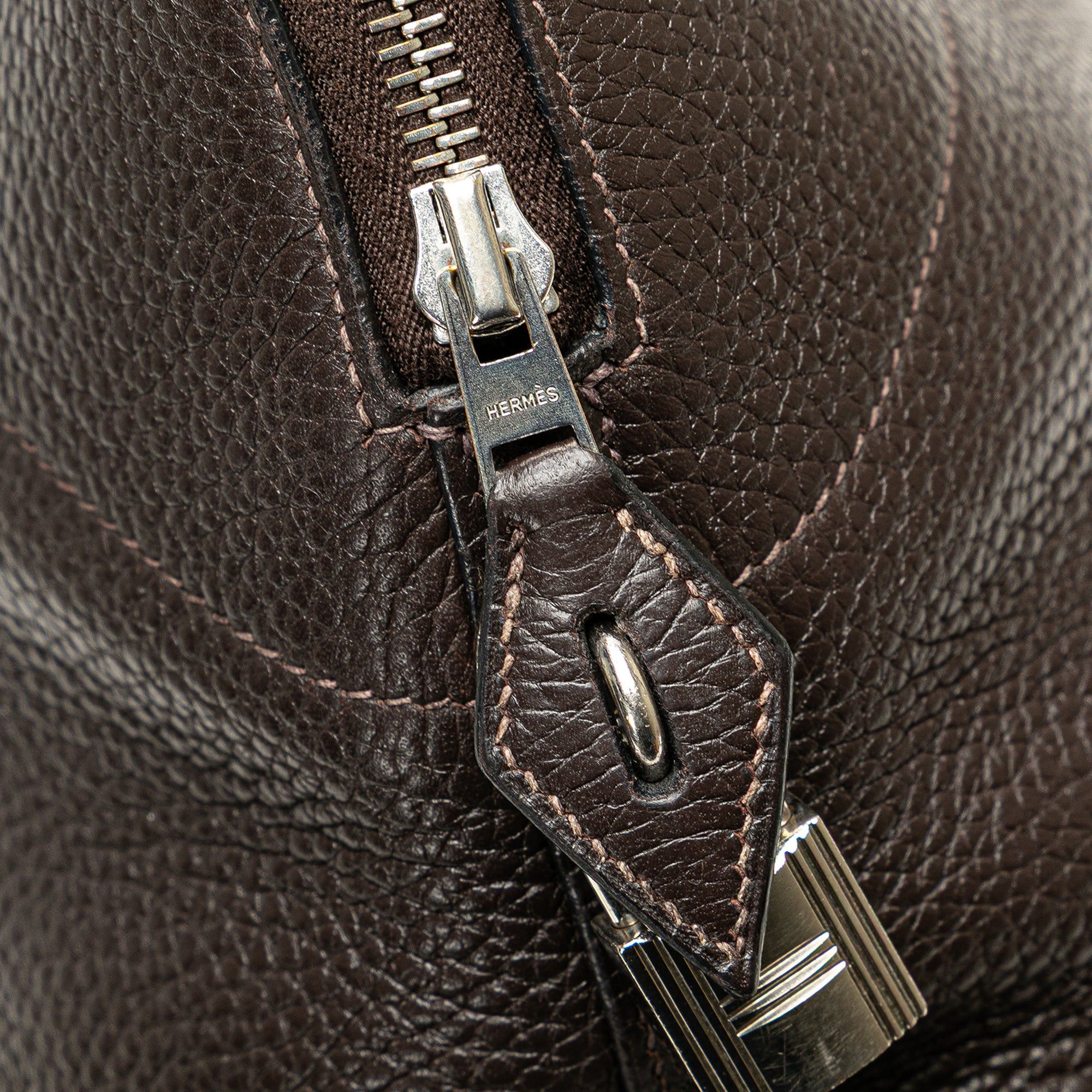 Hermes Hermès Clemence Bolide 35 Brown Size ONE SIZE - 8 Thumbnail