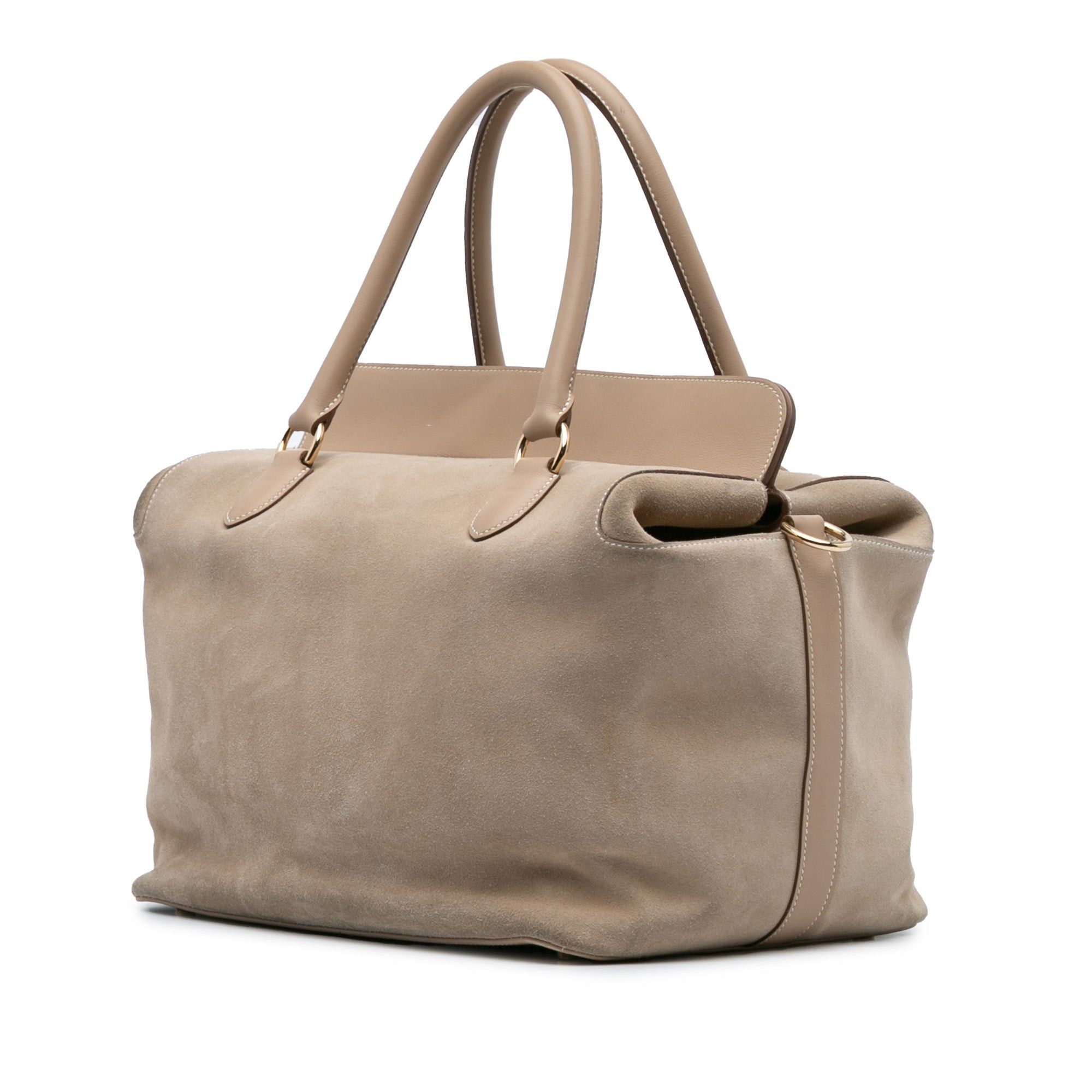 Hermes Hermès Veau Grizzly and Swift Toolbox 33 Brown Size ONE SIZE - 2 Thumbnail