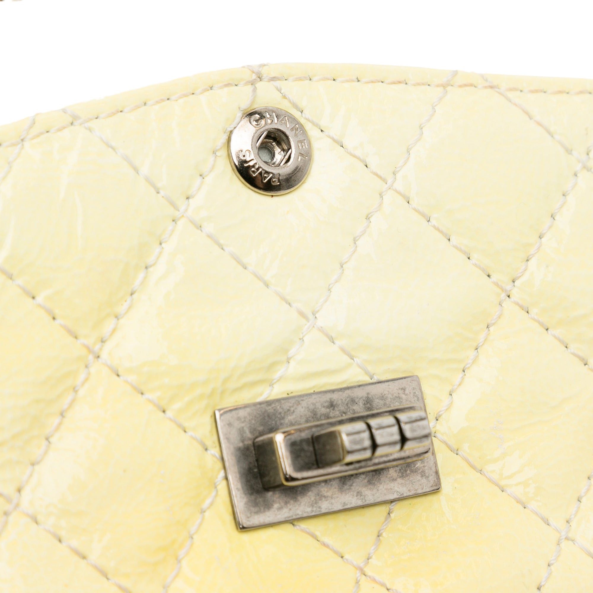 Chanel Chanel Mini Reissue 2.55 Patent Double Flap Yellow Size ONE SIZE - 10 Thumbnail