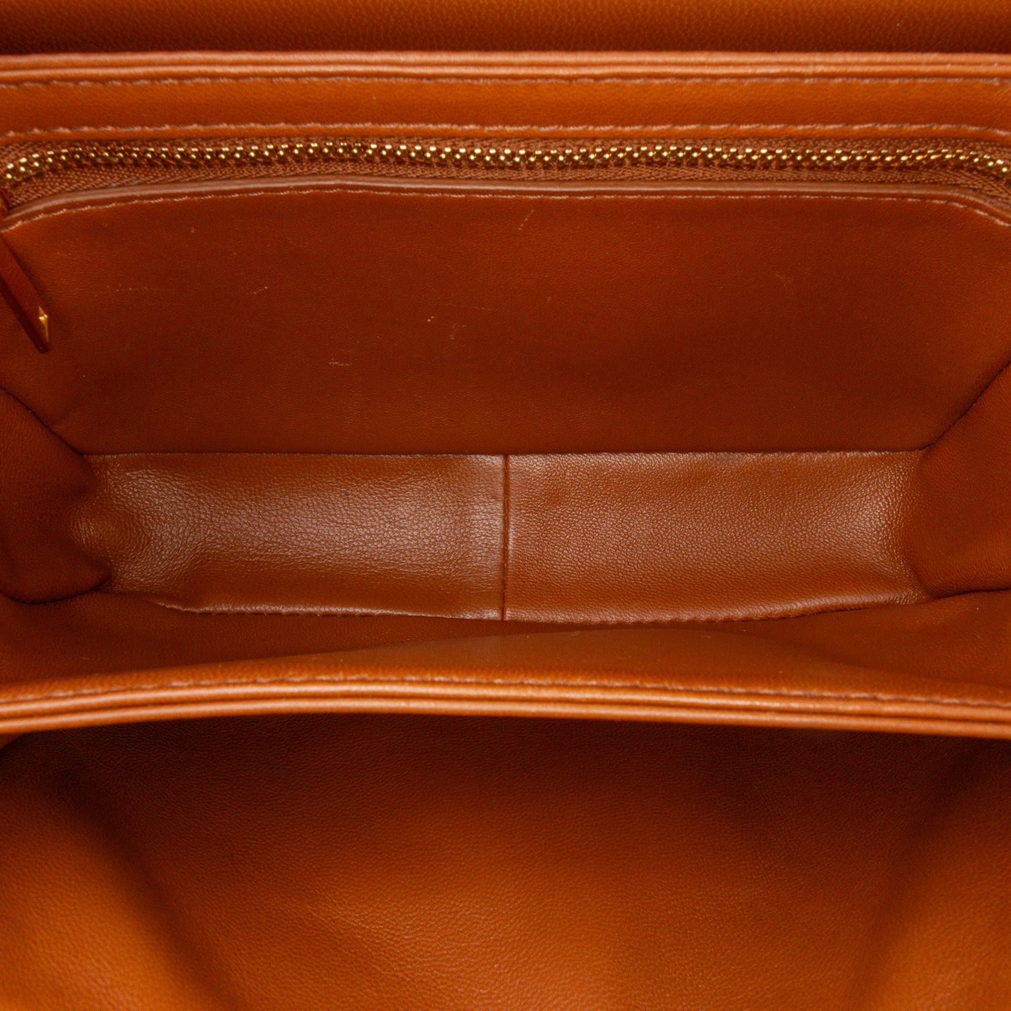 Celine Celine Teen Coated Canvas Triomphe Crossbody Brown Size ONE SIZE - 4 Thumbnail
