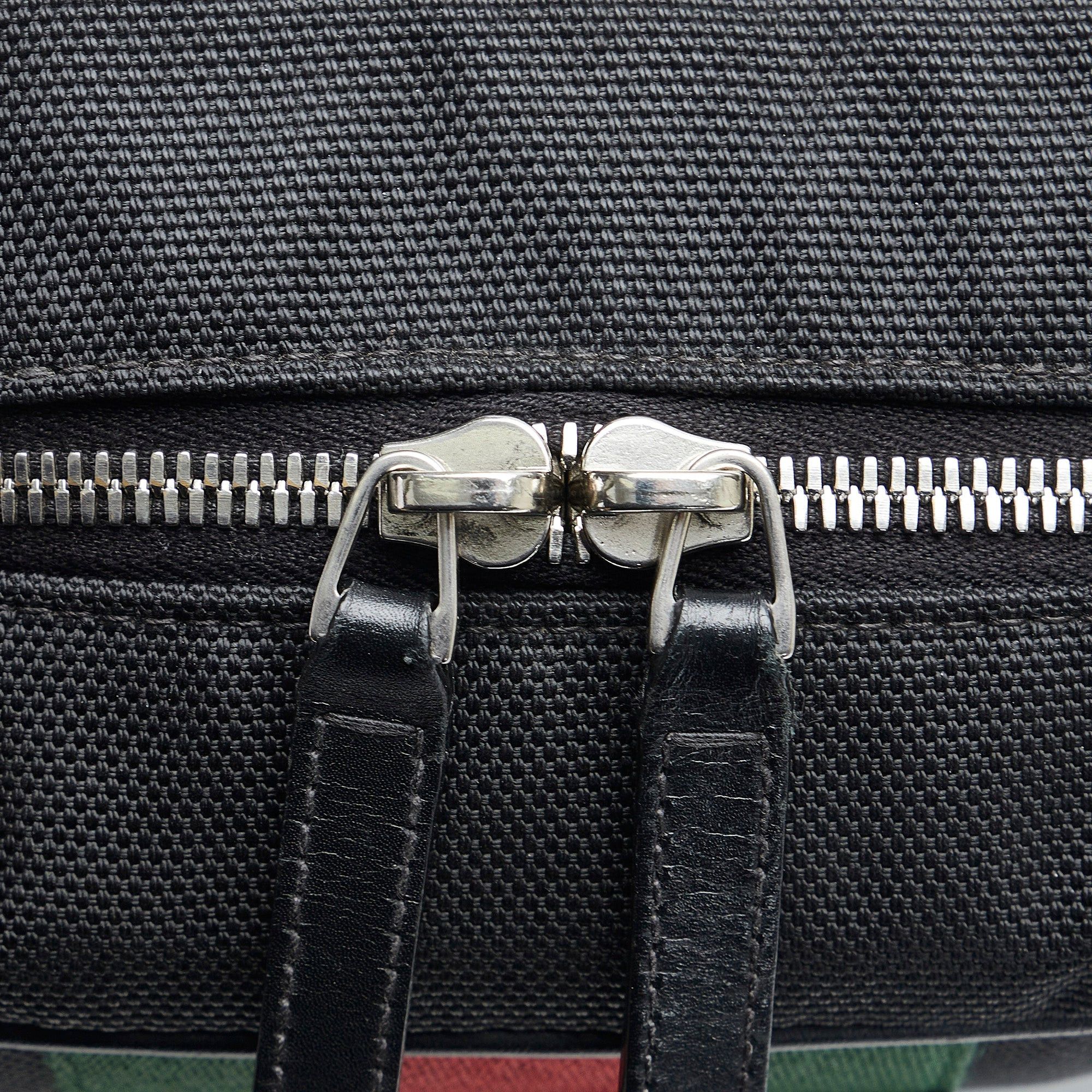 Gucci Gucci Techno Web Canvas Clutch Black Size ONE SIZE - 8 Thumbnail