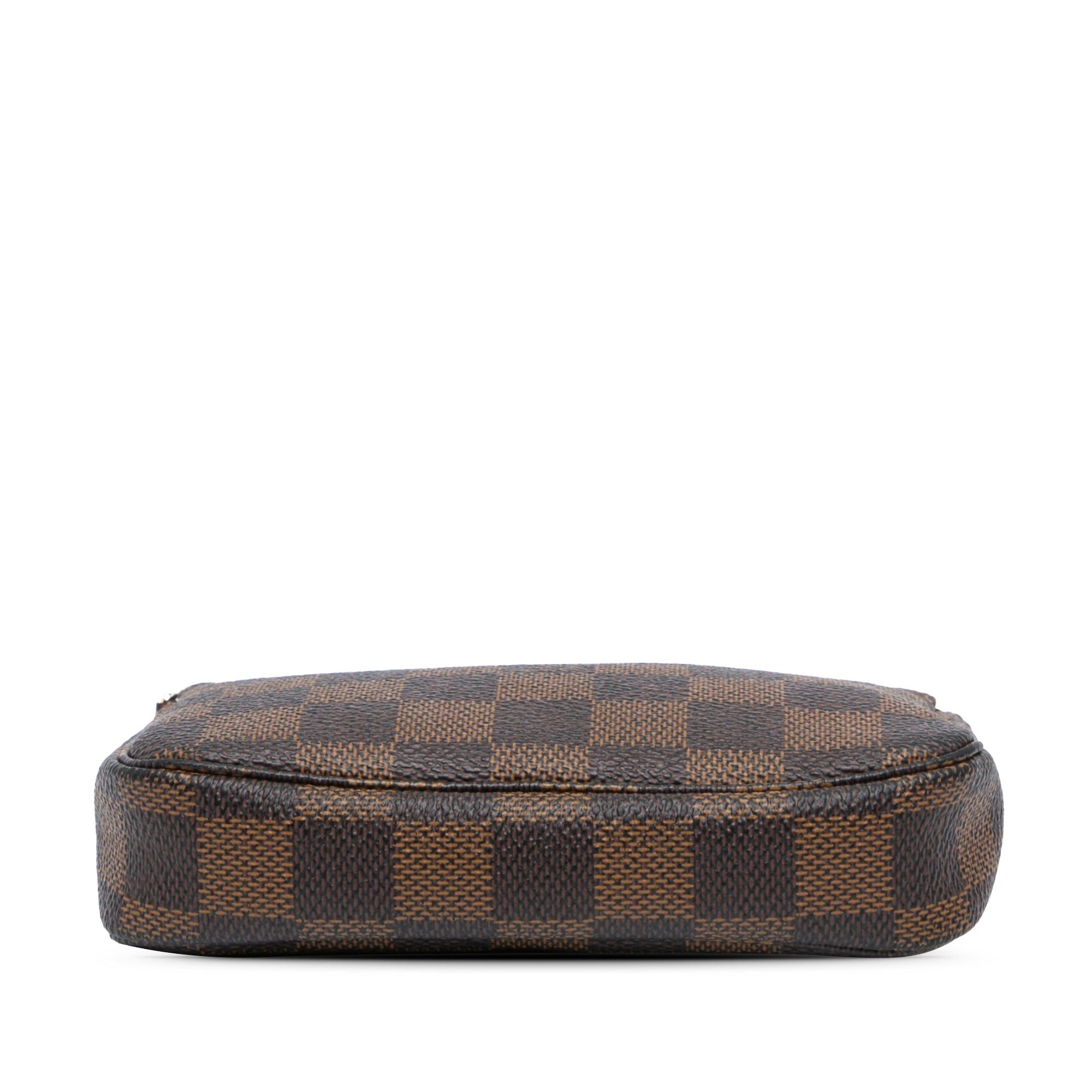 Louis Vuitton Louis Vuitton Damier Ebene Mini Pochette Accessories Brown Size ONE SIZE - 3 Thumbnail