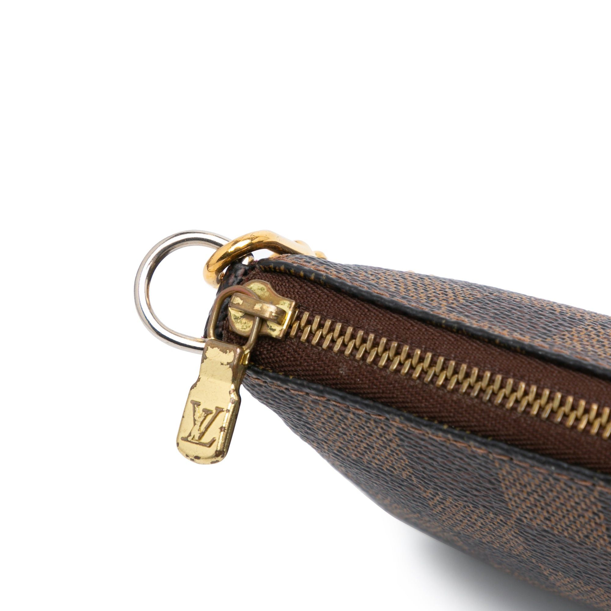 Louis Vuitton Louis Vuitton Damier Ebene Mini Pochette Accessories Brown Size ONE SIZE - 7 Thumbnail
