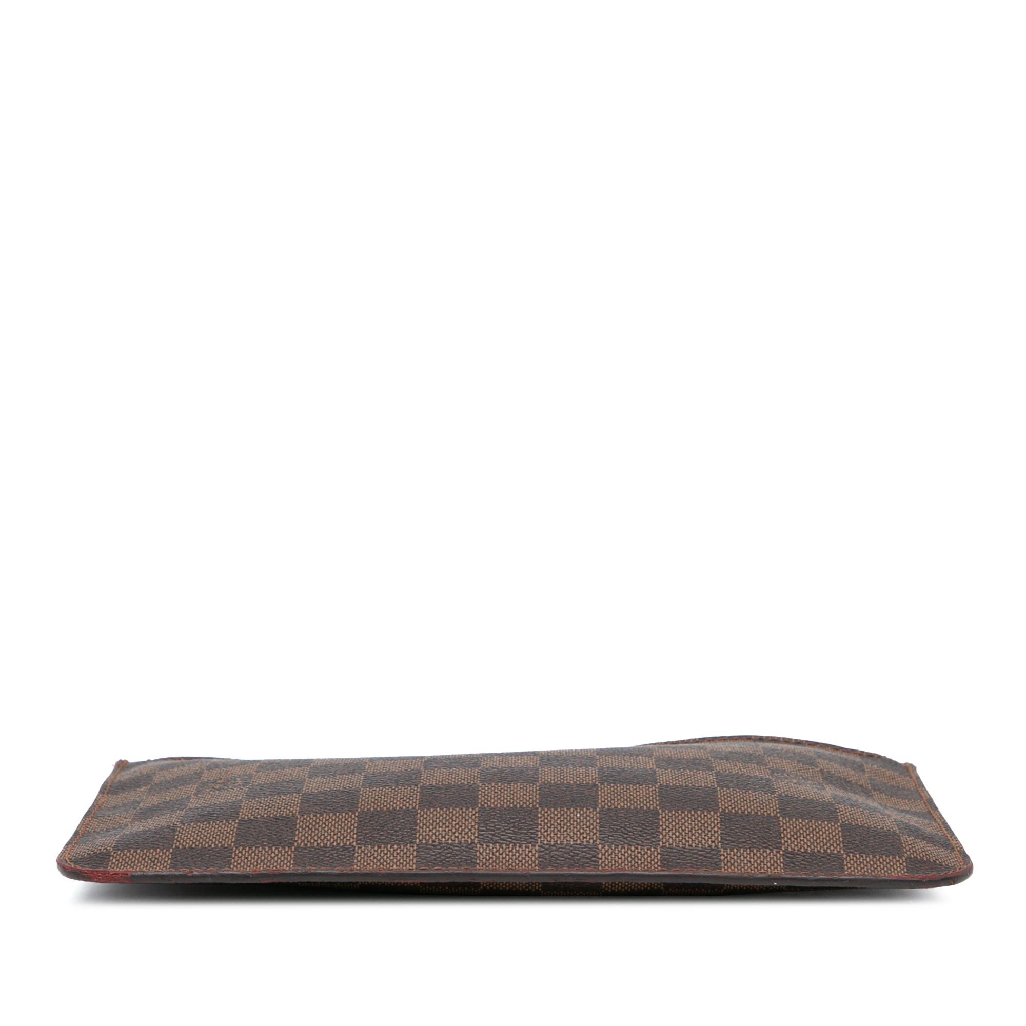 Louis Vuitton Louis Vuitton Damier Ebene Neverfull Pouch Brown Size ONE SIZE - 3 Thumbnail