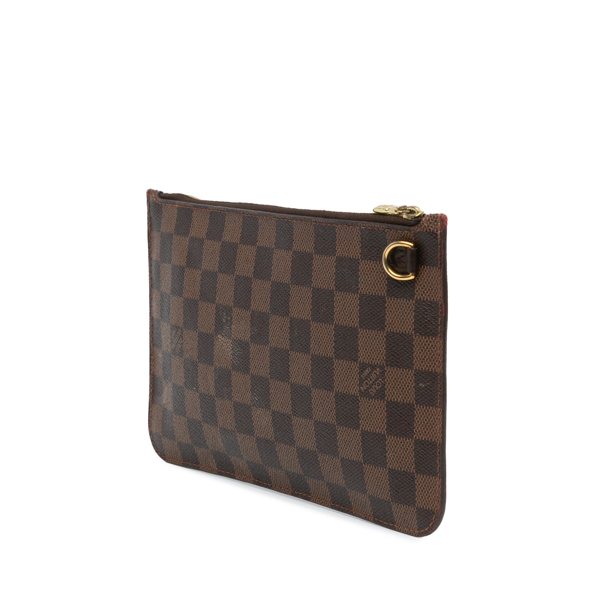 Louis Vuitton Louis Vuitton Damier Ebene Neverfull Pouch Brown Size ONE SIZE - 2 Thumbnail