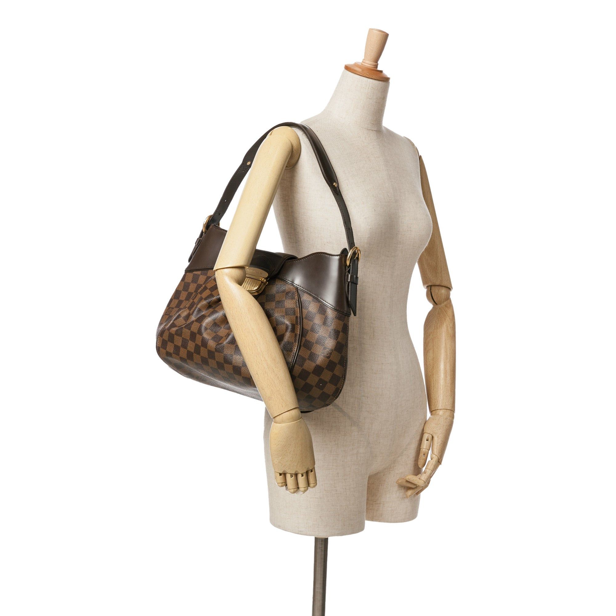 Louis Vuitton Louis Vuitton Damier Ebene Sistina MM Brown Size ONE SIZE - 9 Thumbnail