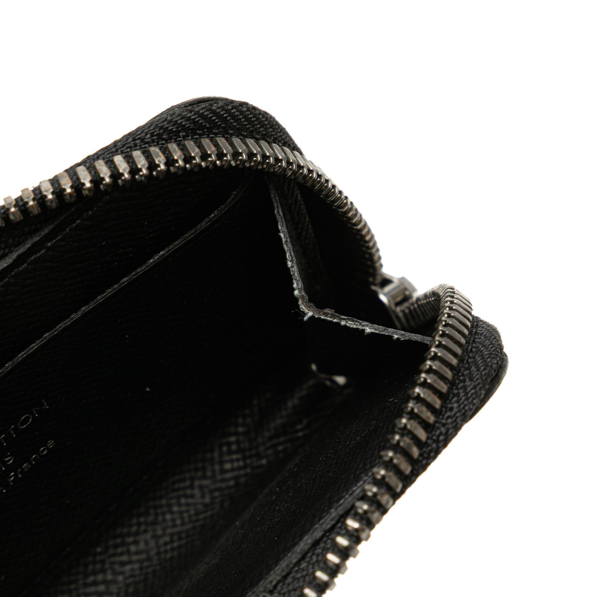 Louis Vuitton Louis Vuitton Monogram Eclipse Zippy Coin Purse Black Size ONE SIZE - 7 Thumbnail