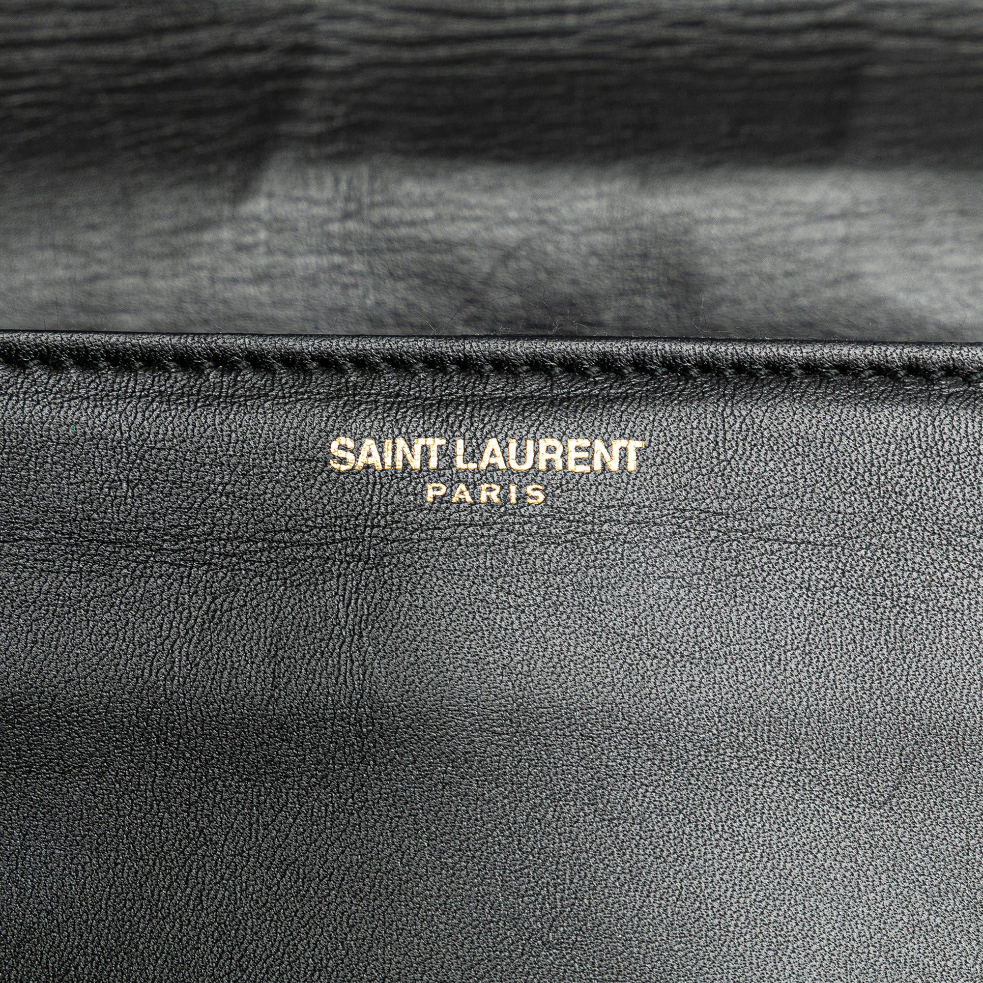 Saint Laurent Paris Saint Laurent Quilted Lambskin Babylone Flap Shoulder Bag Black Size ONE SIZE - 7 Thumbnail