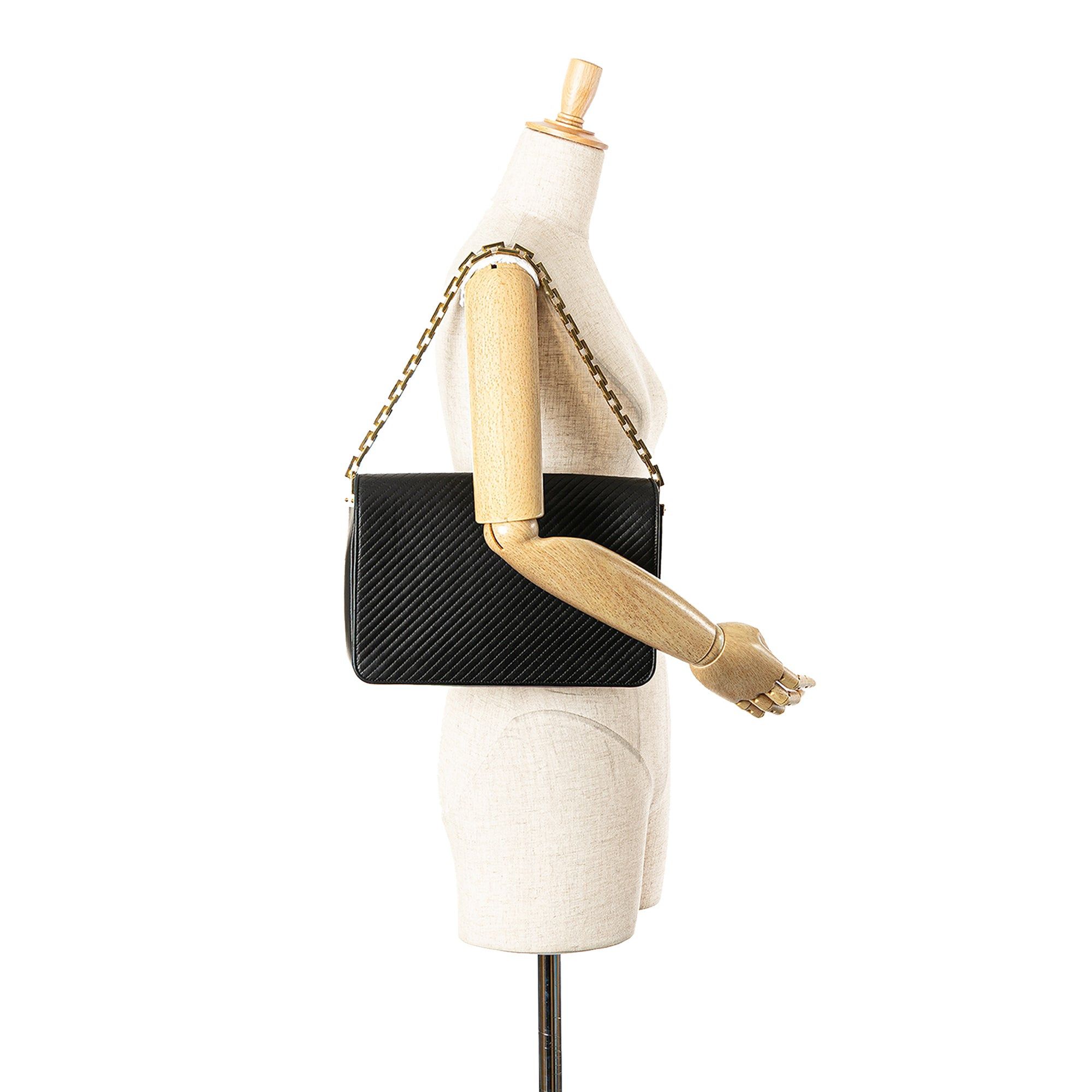 Saint Laurent Paris Saint Laurent Quilted Lambskin Babylone Flap Shoulder Bag Black Size ONE SIZE - 11 Thumbnail