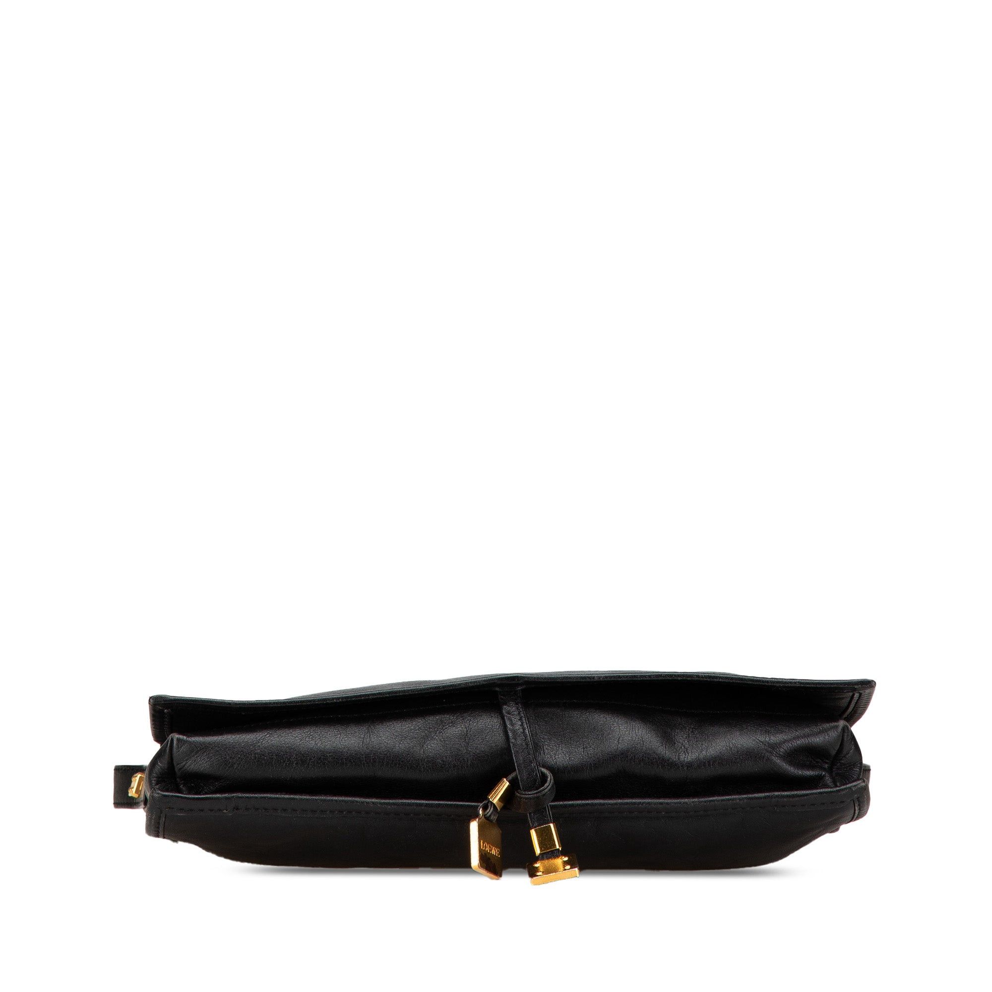 Loewe LOEWE Anagram Leather Flap Crossbody Black Size ONE SIZE - 3 Thumbnail