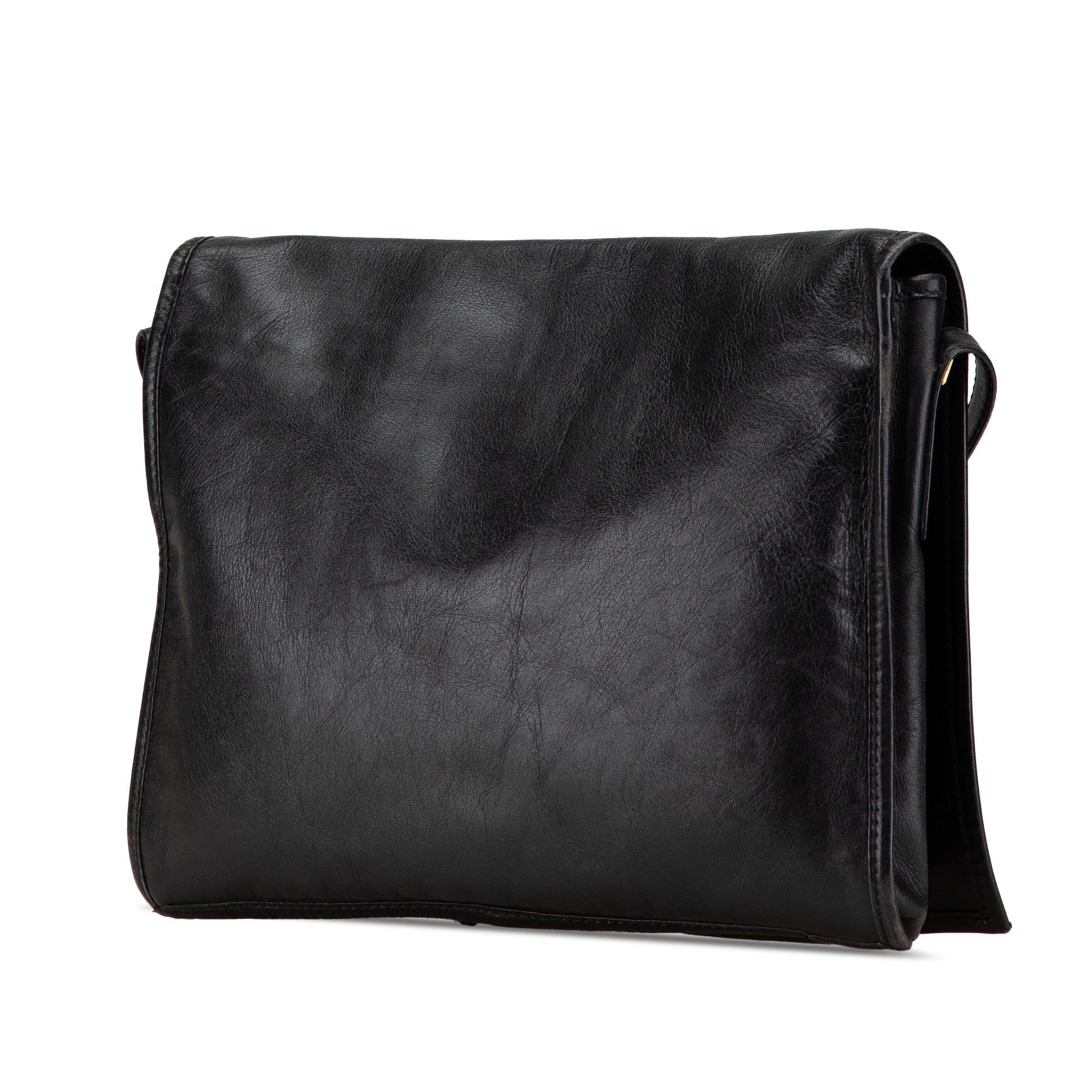 Loewe LOEWE Anagram Leather Flap Crossbody Black Size ONE SIZE - 2 Thumbnail