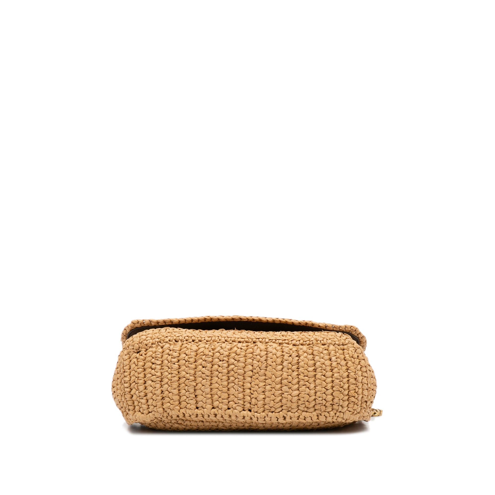 Saint Laurent Paris Saint Laurent Raffia Niki Shoulder Bag Brown Size ONE SIZE - 5 Thumbnail