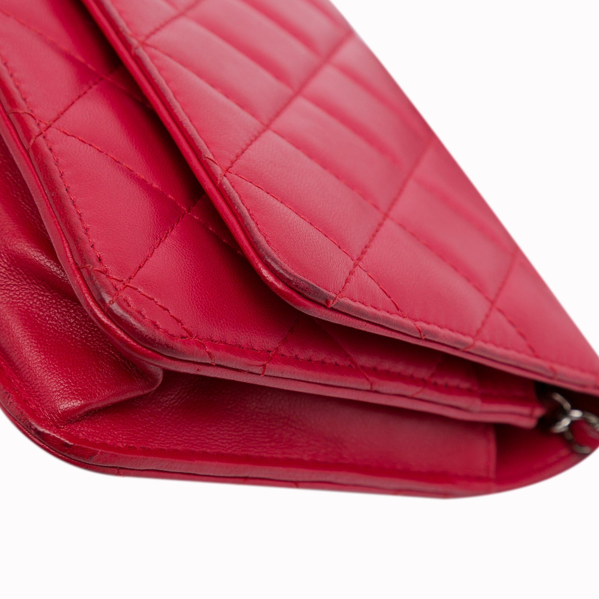 Chanel Chanel Classic Lambskin Wallet on Chain Pink Size ONE SIZE - 12 Thumbnail
