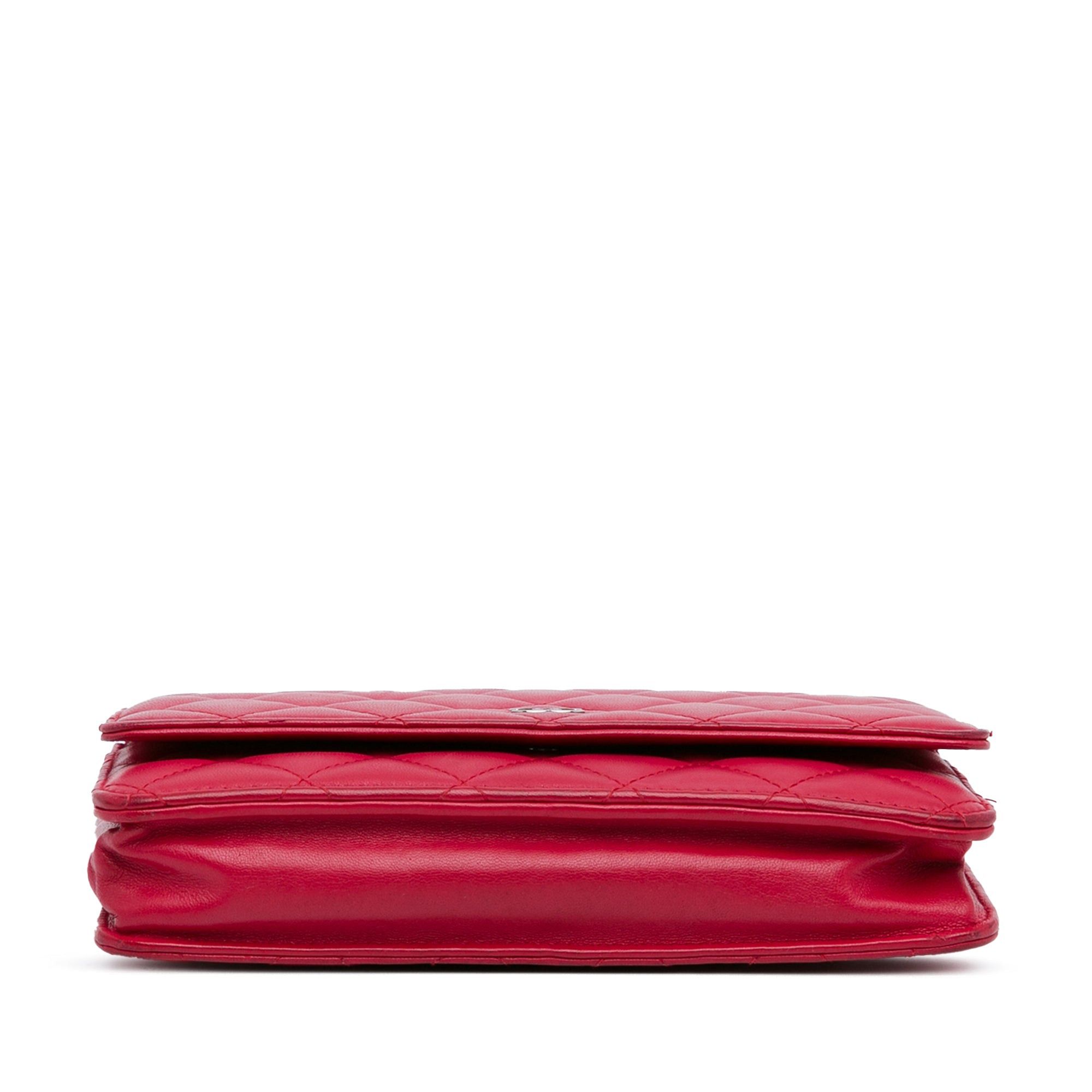 Chanel Chanel Classic Lambskin Wallet on Chain Pink Size ONE SIZE - 4 Thumbnail