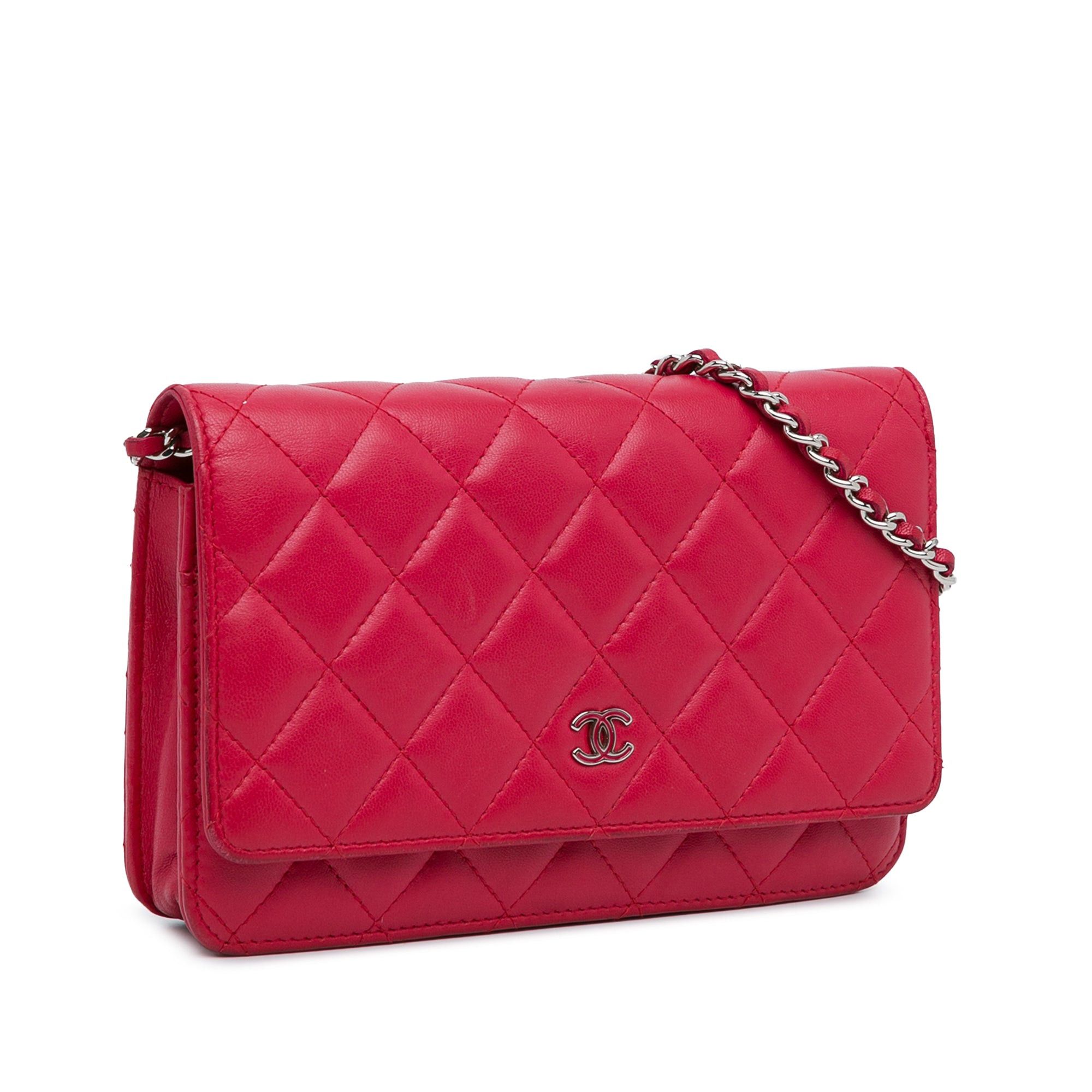 Chanel Chanel Classic Lambskin Wallet on Chain Pink Size ONE SIZE - 2 Thumbnail