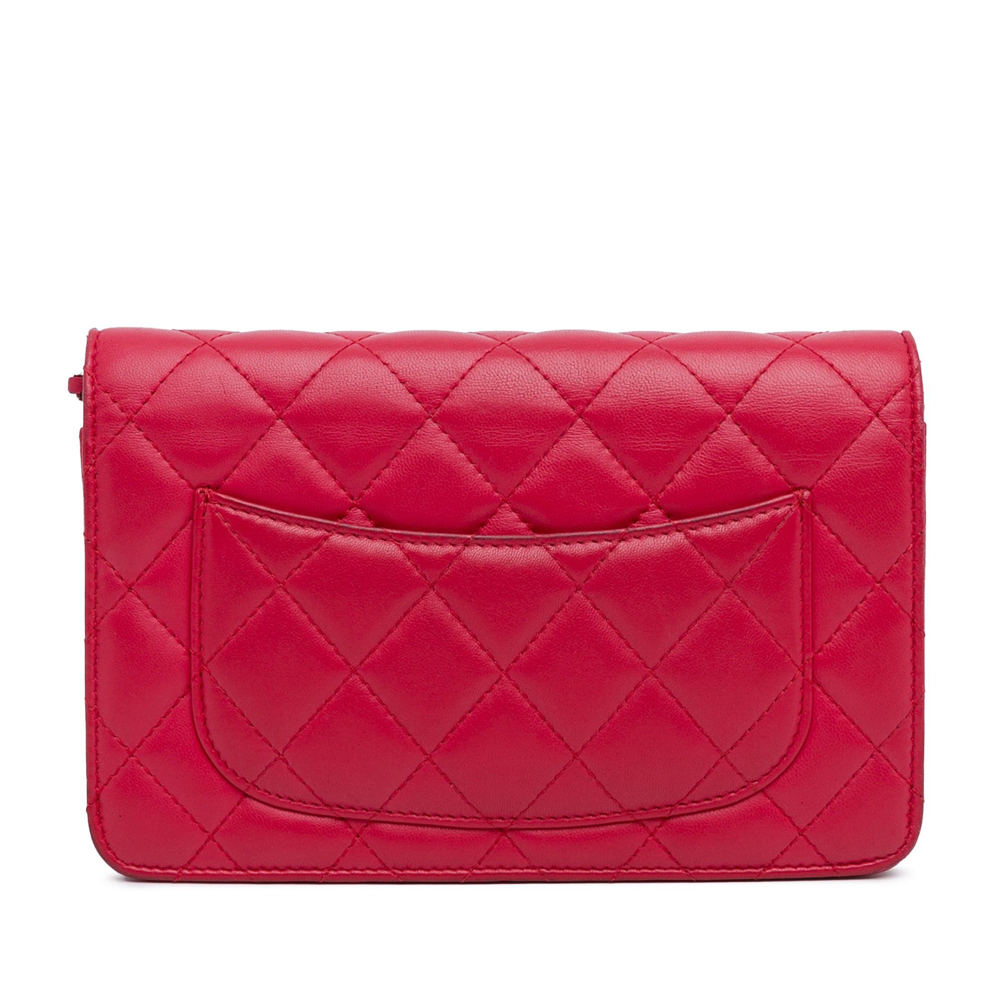 Chanel Chanel Classic Lambskin Wallet on Chain Pink Size ONE SIZE - 3 Thumbnail