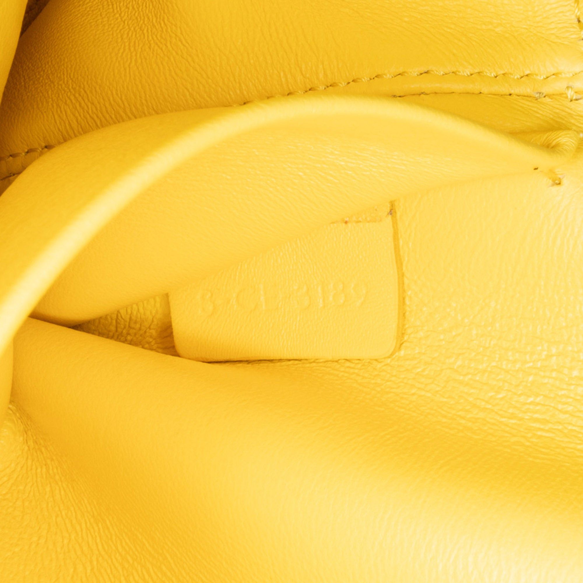 Celine Celine Teen Shiny Calfskin Triomphe Crossbody Yellow Size ONE SIZE - 8 Thumbnail