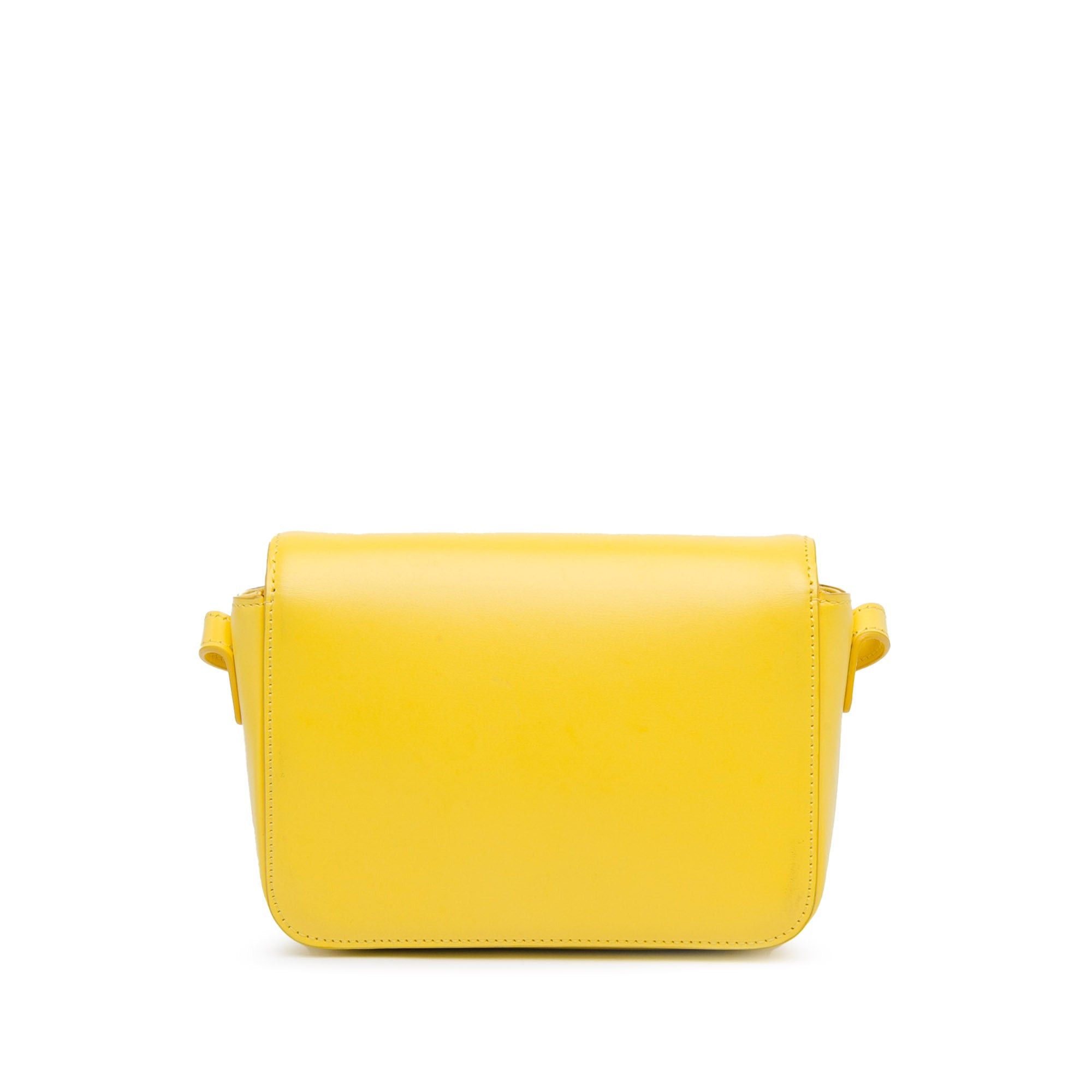Celine Celine Teen Shiny Calfskin Triomphe Crossbody Yellow Size ONE SIZE - 3 Thumbnail