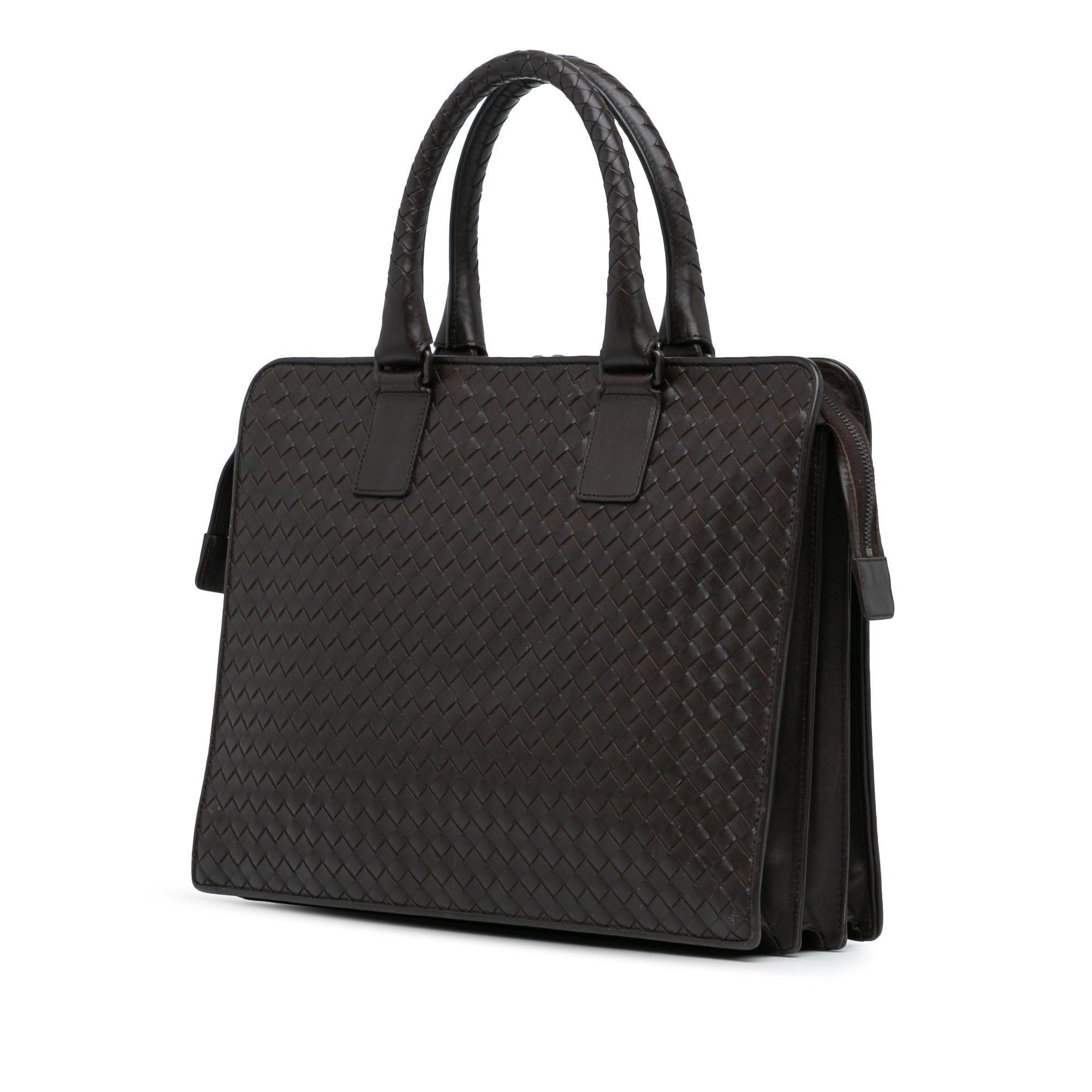 Bottega Veneta Bottega Veneta Intrecciato Business Bag Brown Size ONE SIZE - 2 Thumbnail