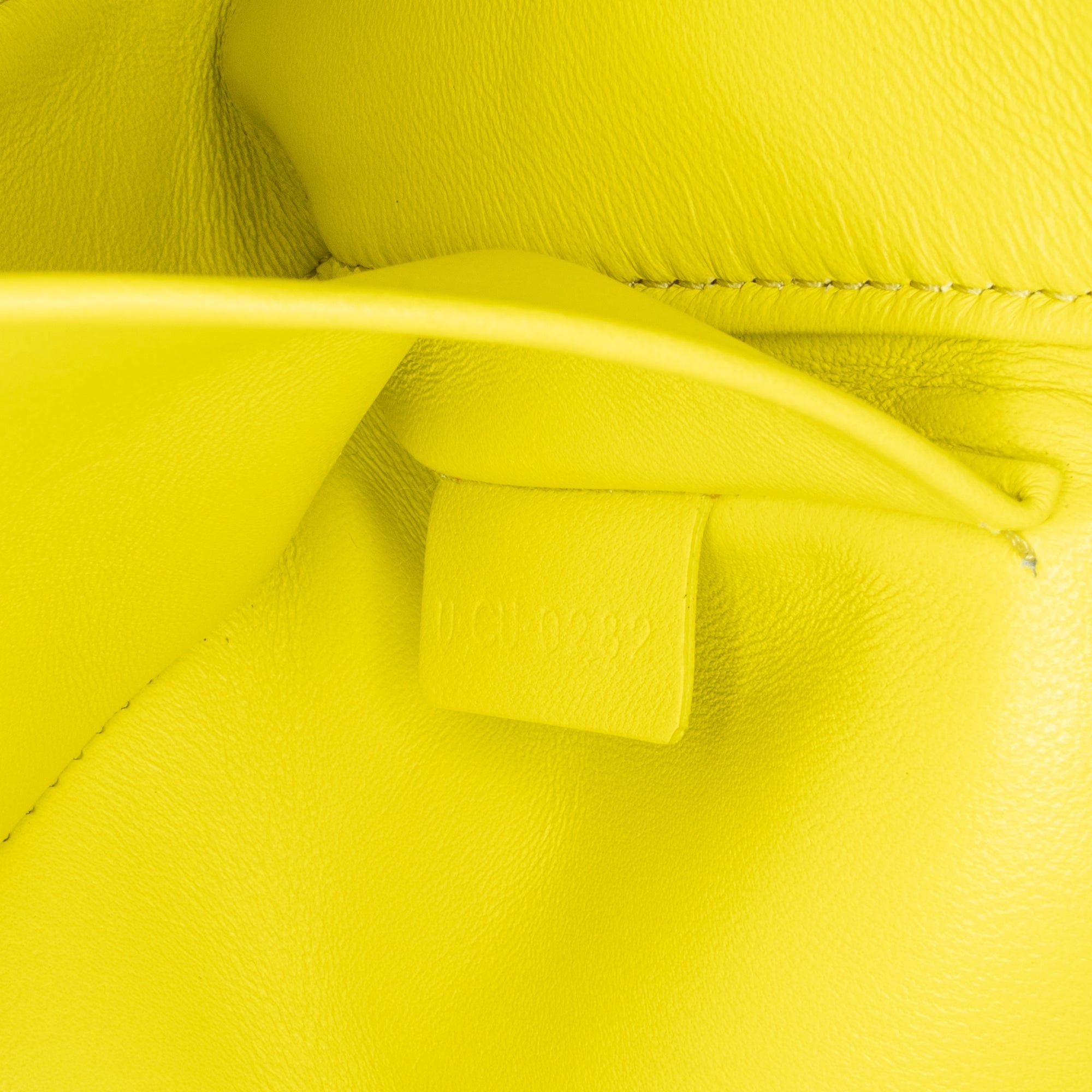 Celine Celine Triomphe Calfskin Leather Chain Shoulder Bag Yellow Size ONE SIZE - 6 Thumbnail
