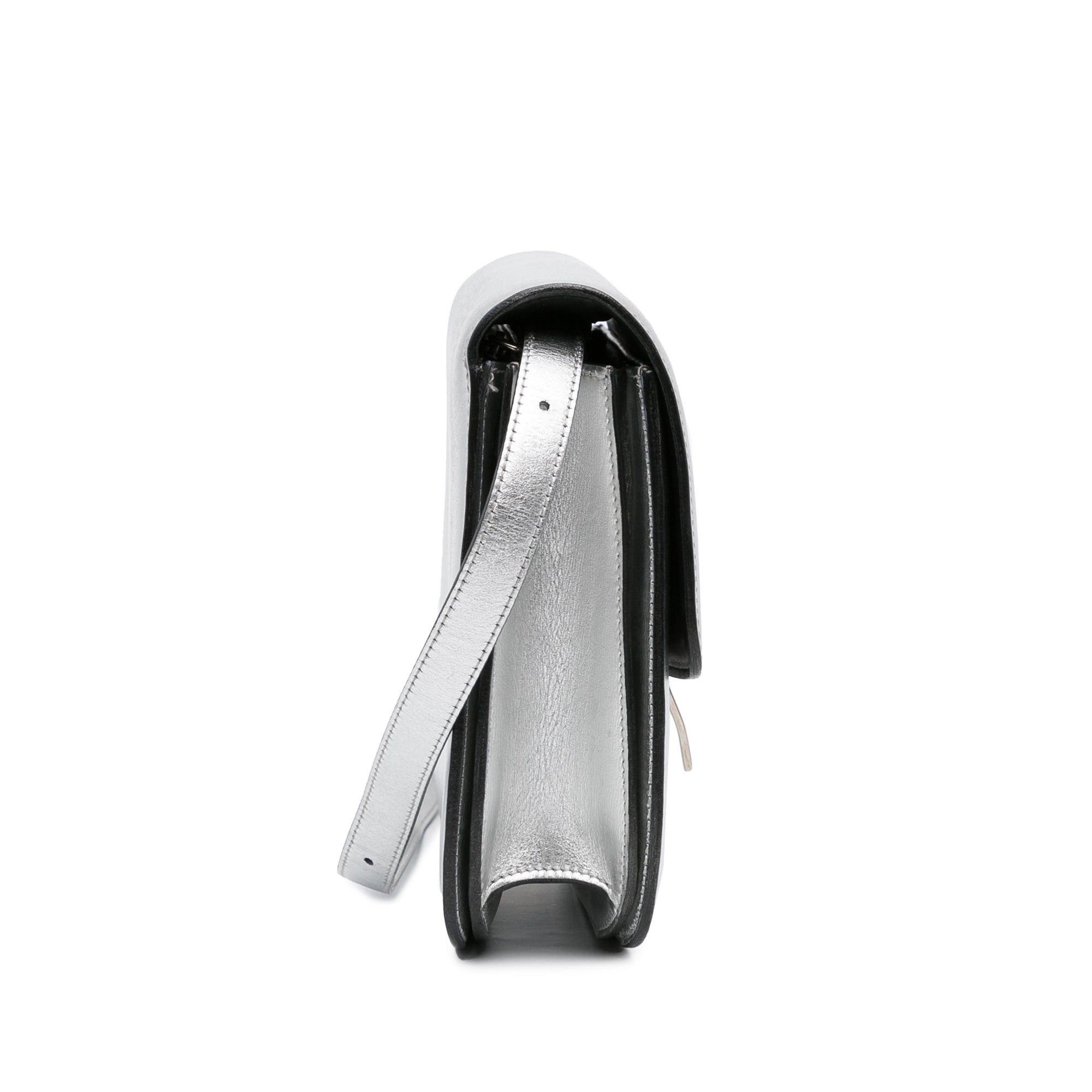 Celine Celine Medium Calfskin Classic Box Silver Size ONE SIZE - 3 Thumbnail