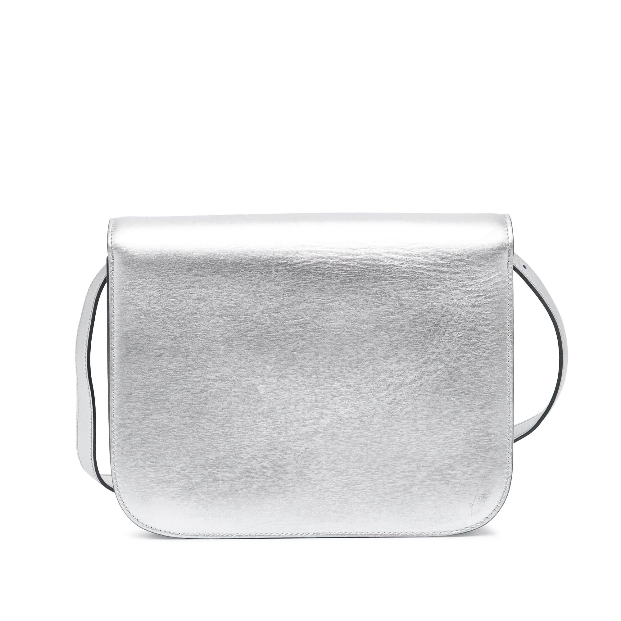 Celine Celine Medium Calfskin Classic Box Silver Size ONE SIZE - 4 Thumbnail