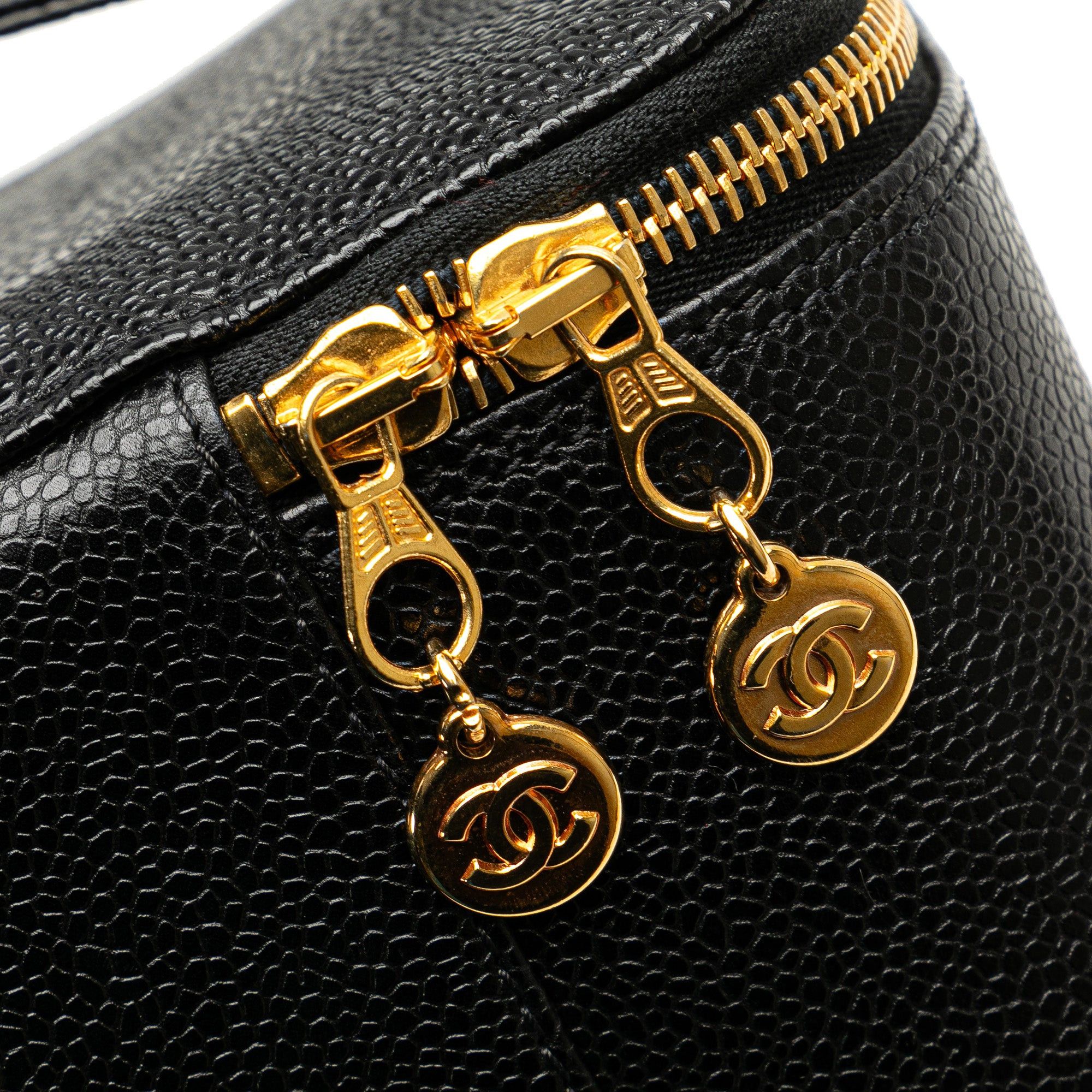 Chanel Chanel CC Caviar Vanity Case Black Size ONE SIZE - 10 Thumbnail