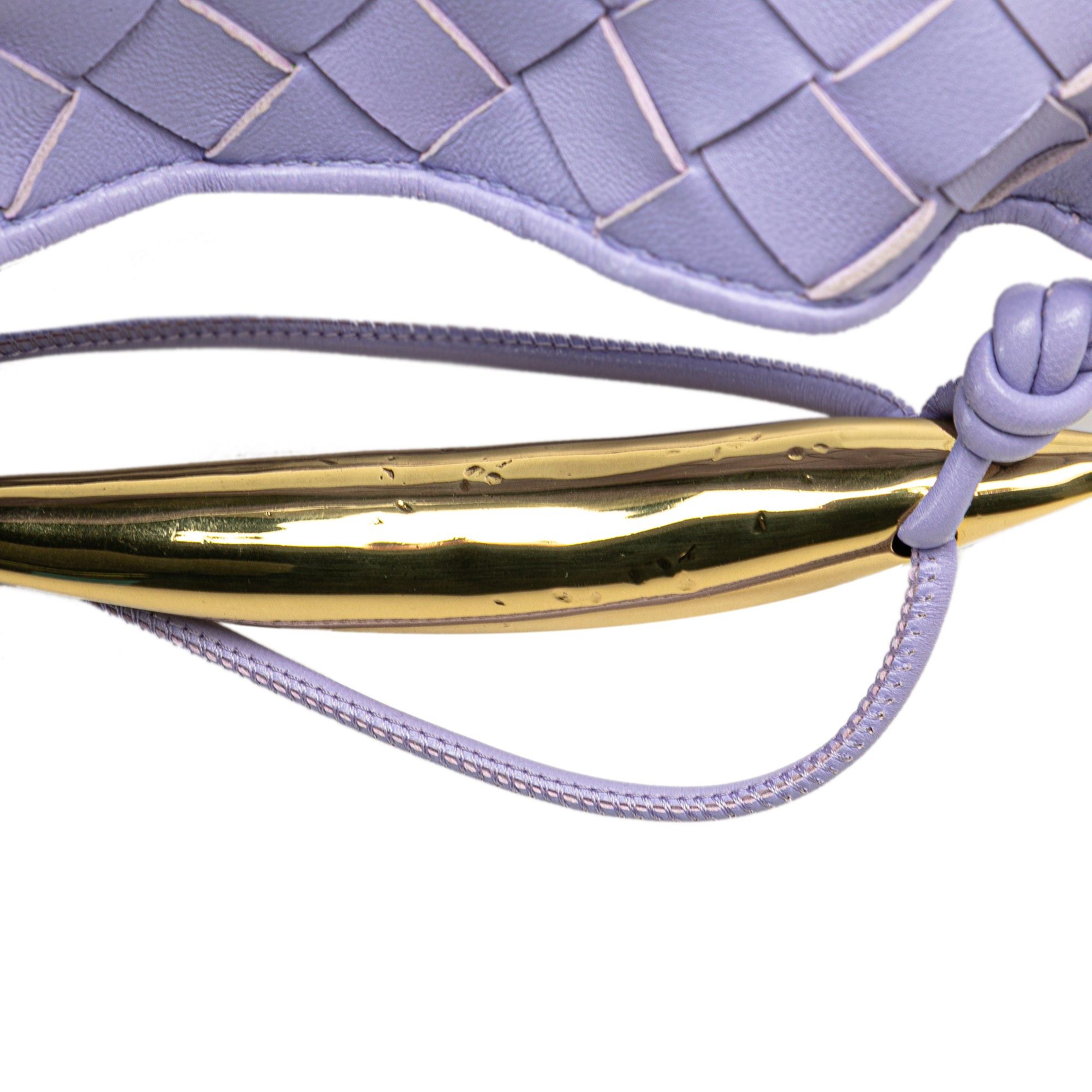 Bottega Veneta Bottega Veneta Baby Lambskin Intrecciato Sardine Bag Purple Size ONE SIZE - 9 Thumbnail