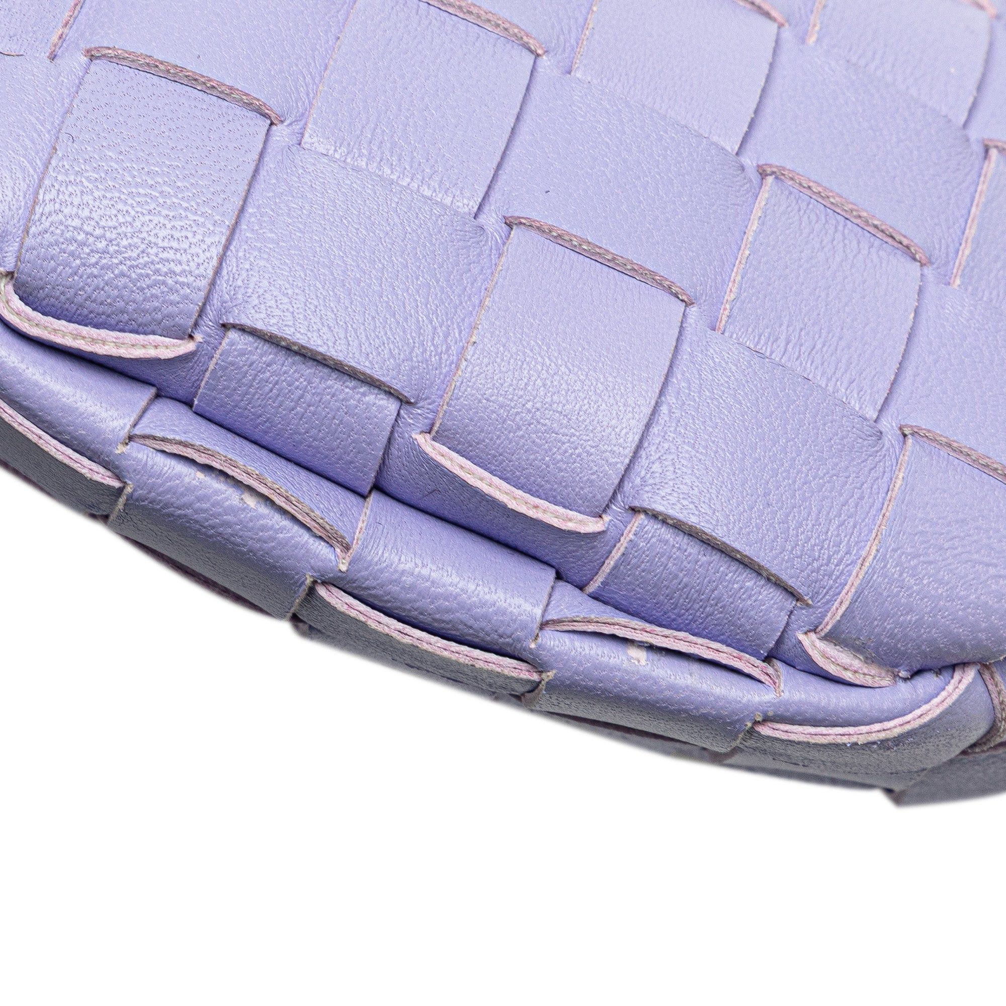 Bottega Veneta Bottega Veneta Baby Lambskin Intrecciato Sardine Bag Purple Size ONE SIZE - 6 Thumbnail