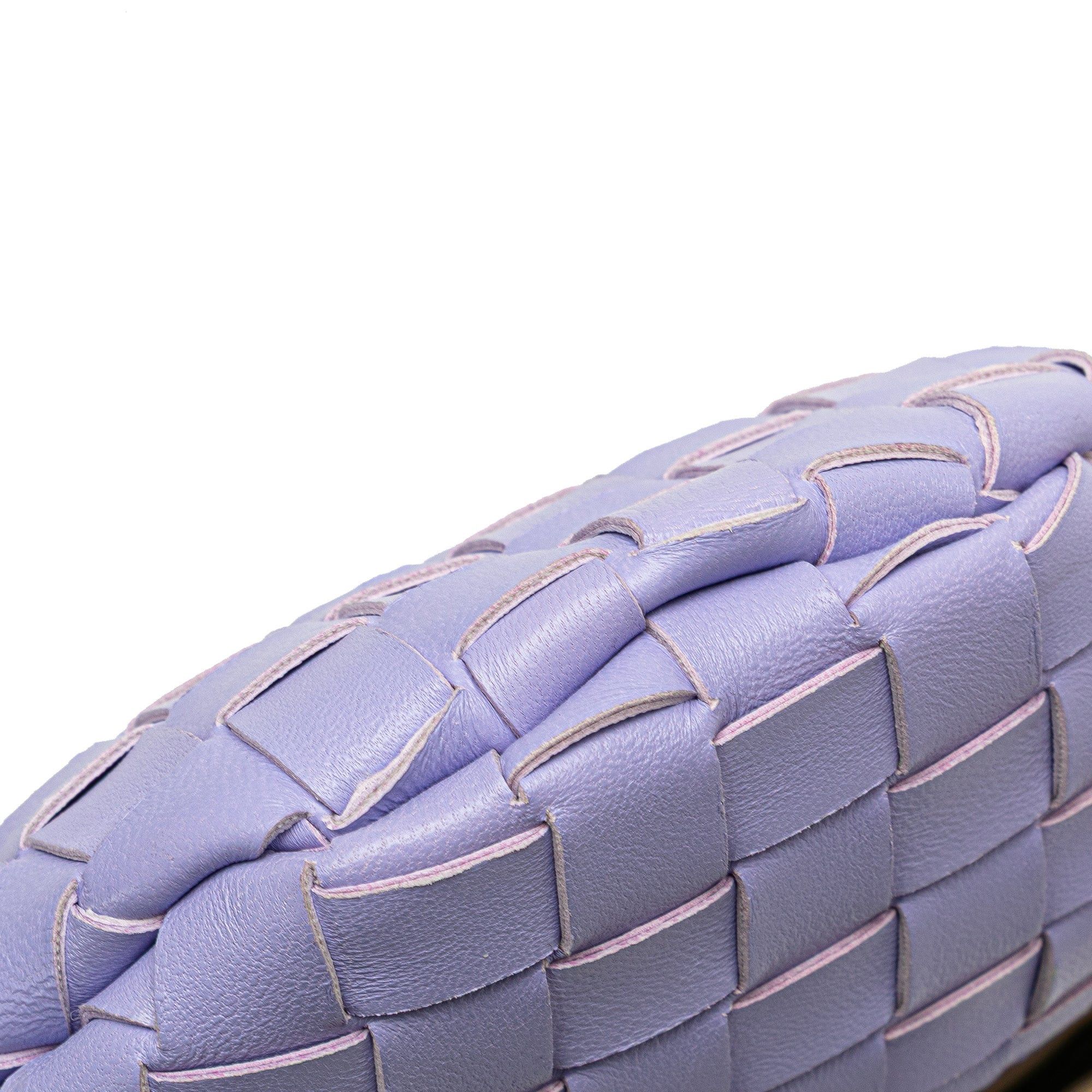 Bottega Veneta Bottega Veneta Baby Lambskin Intrecciato Sardine Bag Purple Size ONE SIZE - 7 Thumbnail
