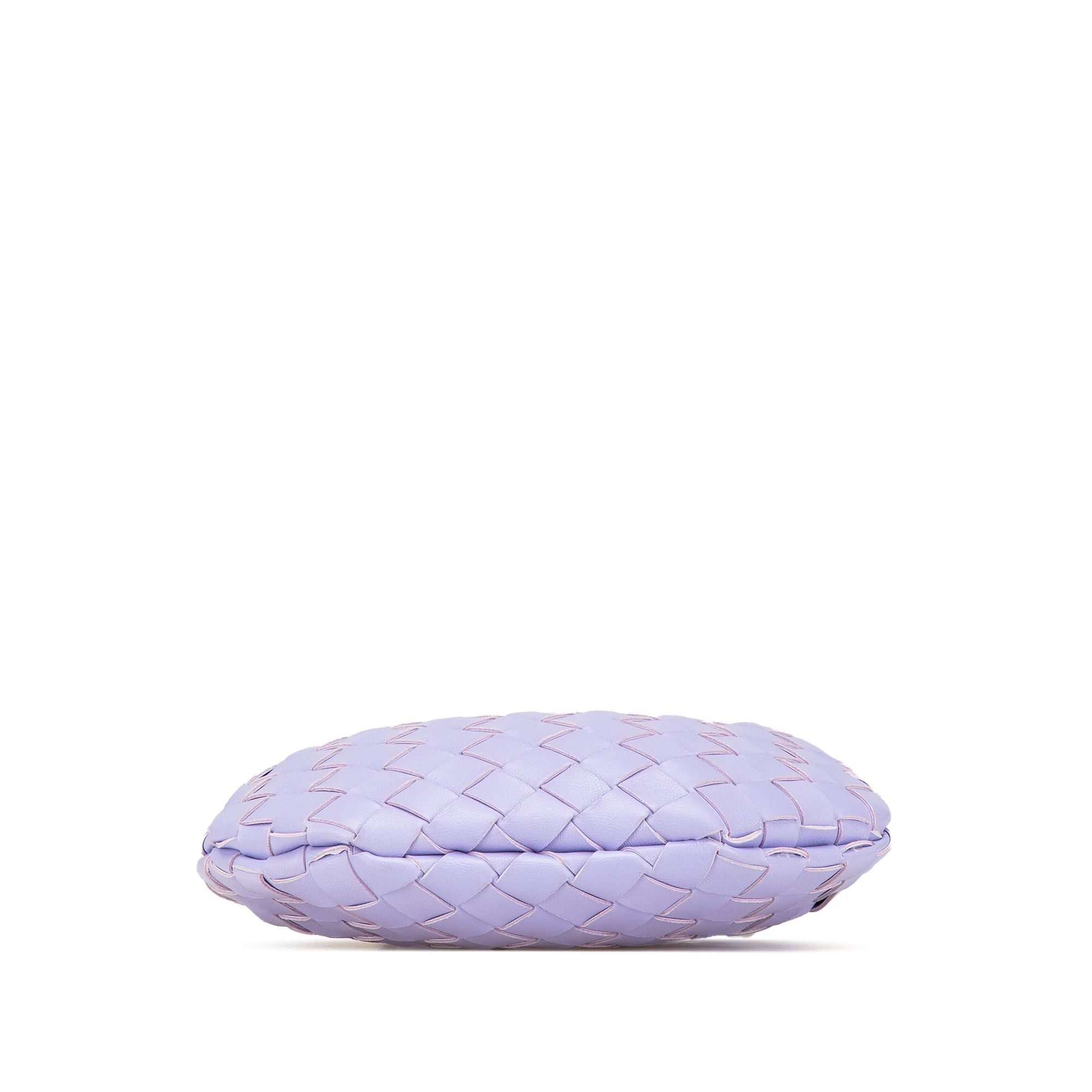 Bottega Veneta Bottega Veneta Baby Lambskin Intrecciato Sardine Bag Purple Size ONE SIZE - 3 Thumbnail