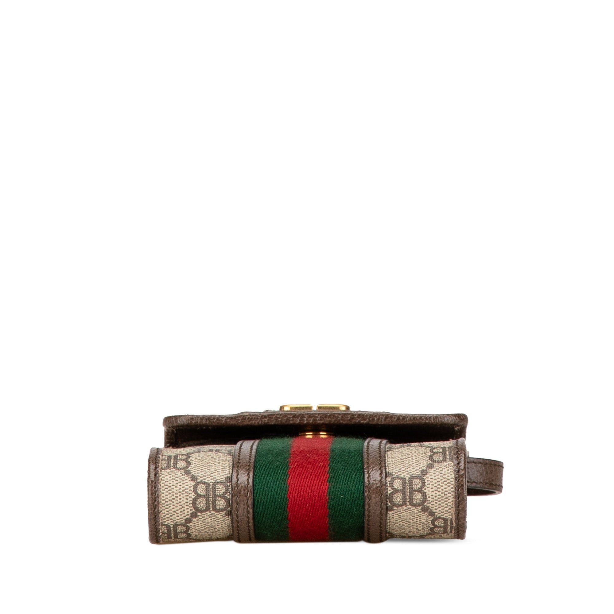 Gucci Gucci Hacker Project Balenciaga BB Supreme Ophidia Phone Case Crossbody Brown Size ONE SIZE - 3 Thumbnail