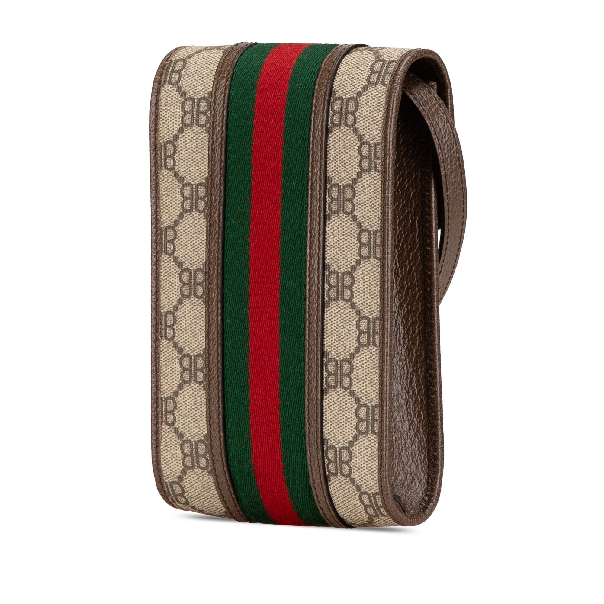Gucci Gucci Hacker Project Balenciaga BB Supreme Ophidia Phone Case Crossbody Brown Size ONE SIZE - 2 Thumbnail